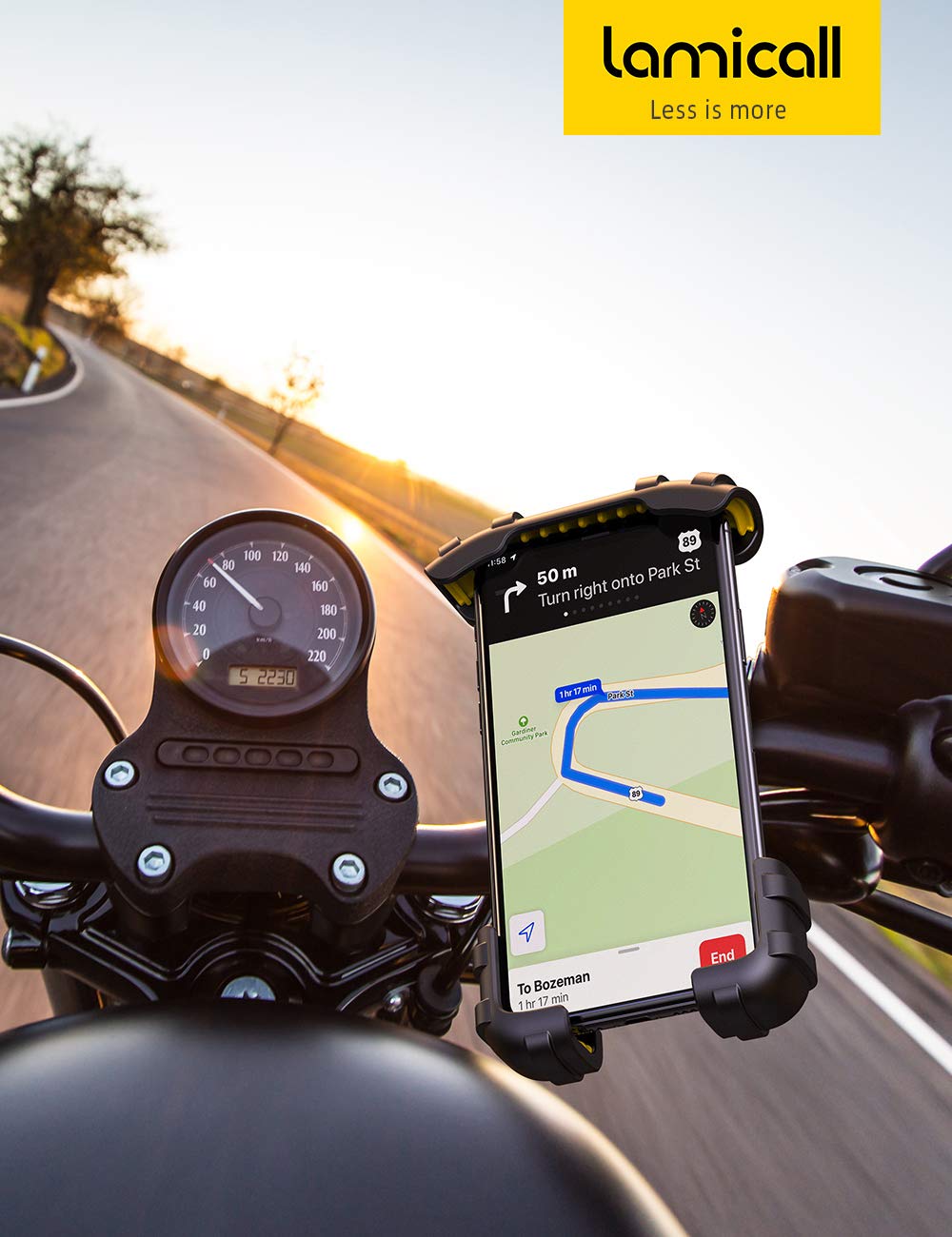 Foto 8 pulgar | Soporte De Teléfono Para Bicicleta Lamicall, Soporte De Motocicleta Para Iphone Samsung - Venta Internacional.