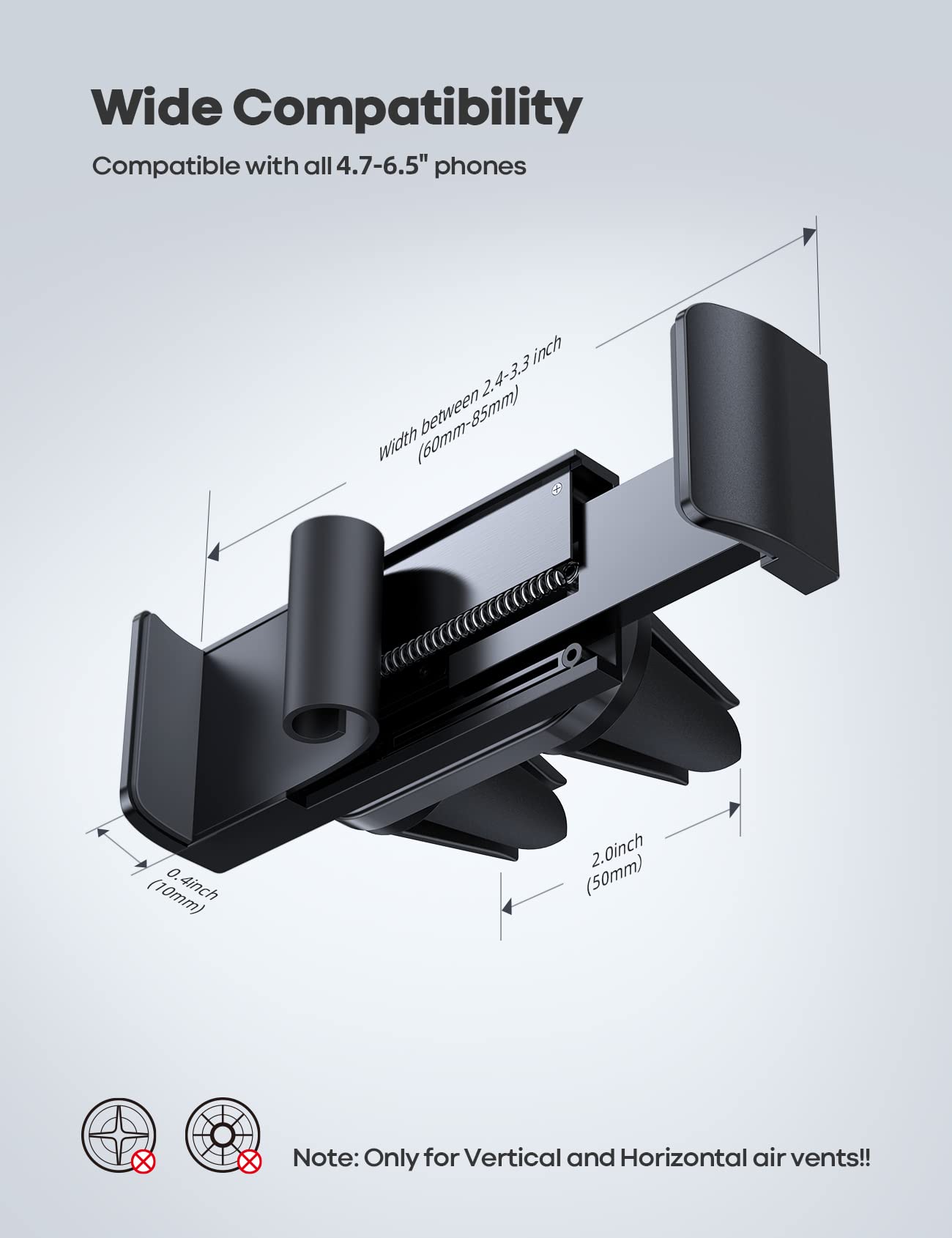 Foto 5 | Soporte Universal Para Teléfonos Inteligentes Lamicall Con Ventilación De Coche - Venta Internacional.