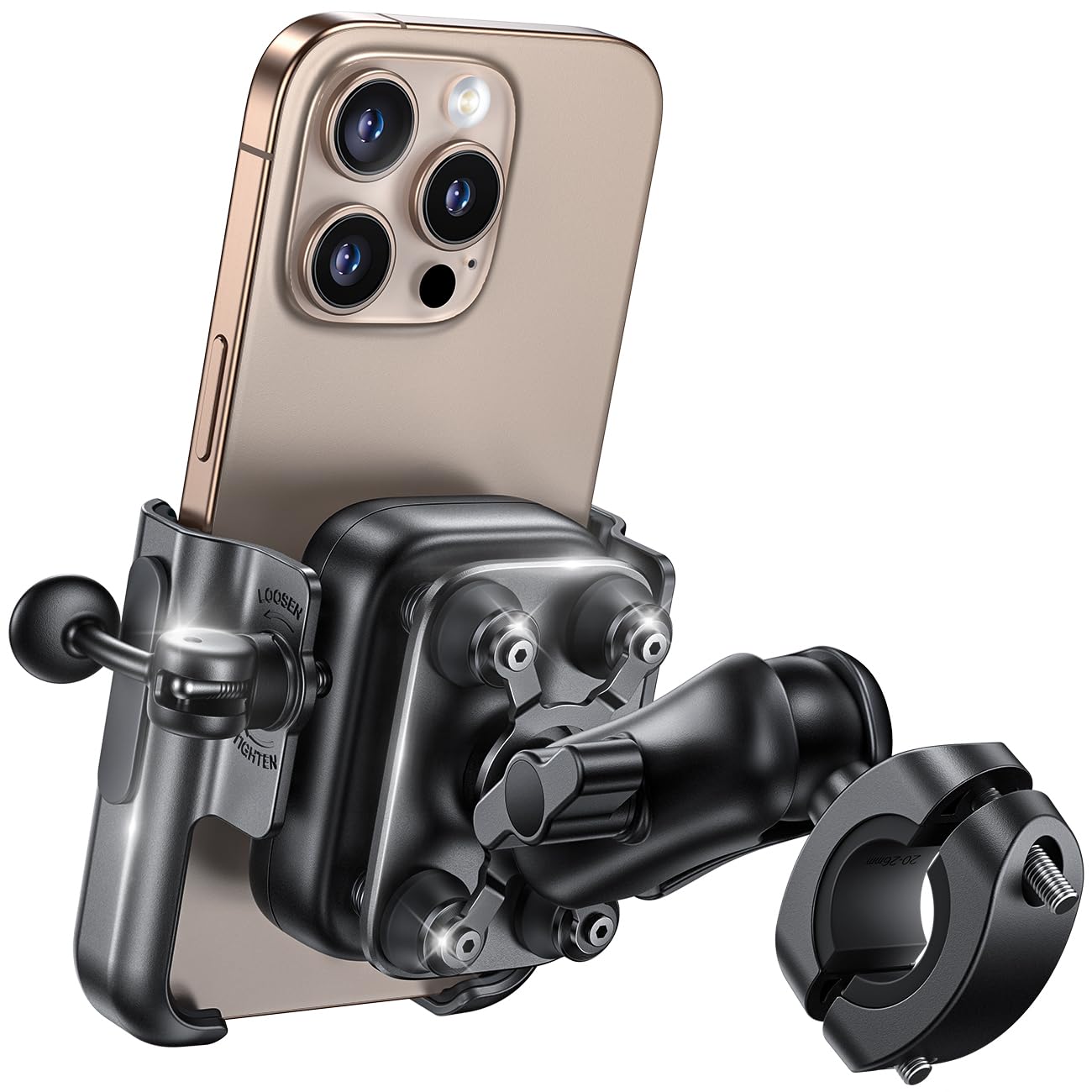 Foto 2 pulgar | Soporte De Teléfono Para Moto Lamicall, Totalmente Metálico, Para Iphone 16 Pro - Venta Internacional.
