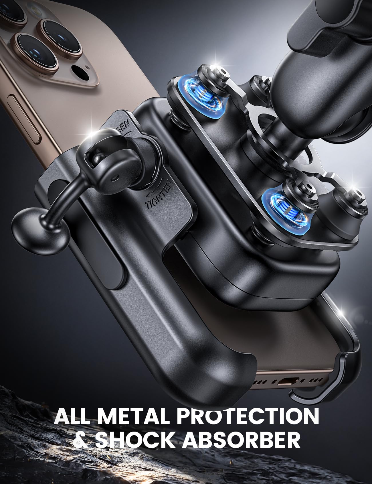 Foto 2 | Soporte De Teléfono Para Moto Lamicall, Totalmente Metálico, Para Iphone 16 Pro - Venta Internacional.