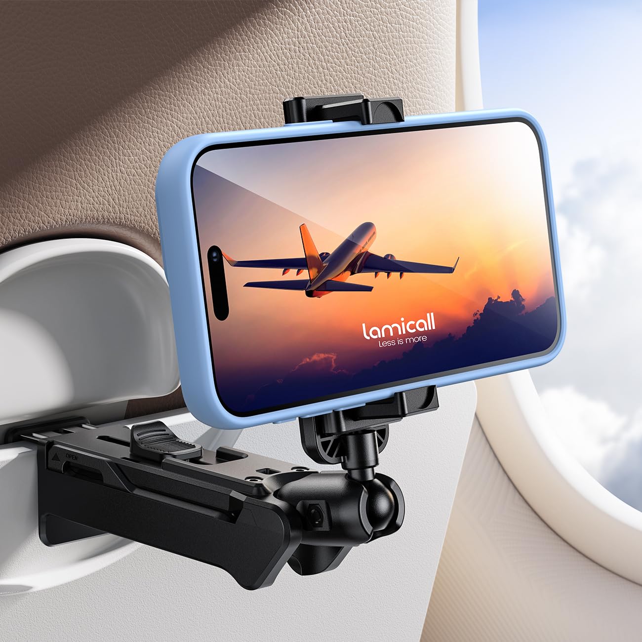 Foto 1 | Soporte Para Teléfono De Avión Mount Lamicall 2024, Abrazadera Más Ancha - Venta Internacional.
