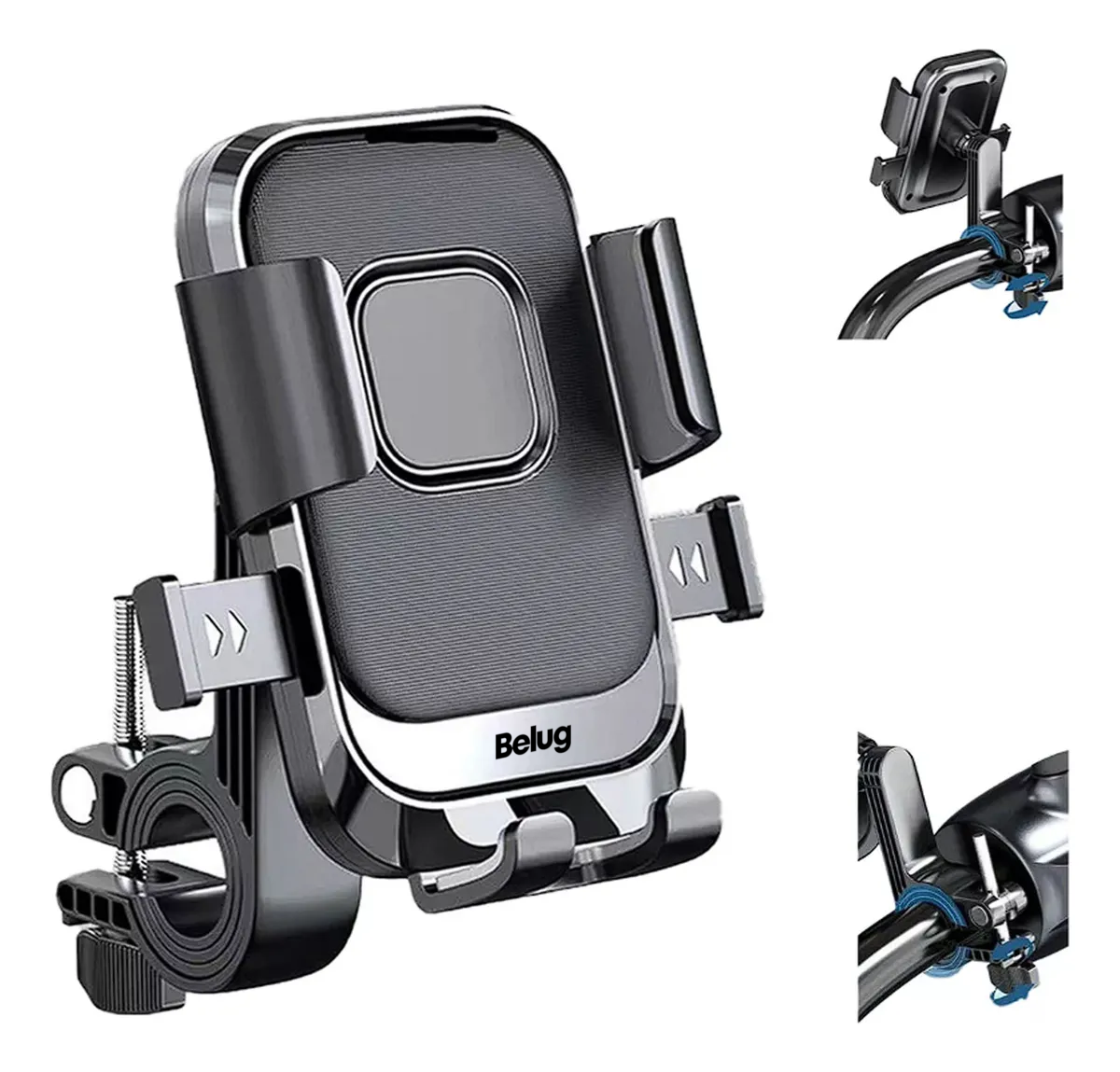 Foto 3 pulgar | Soporte Para Celular Moto Bicicleta Conveniente Y Giratorio Negro