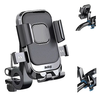 Foto 2 | Soporte Para Celular Moto Bicicleta Conveniente Y Giratorio Negro