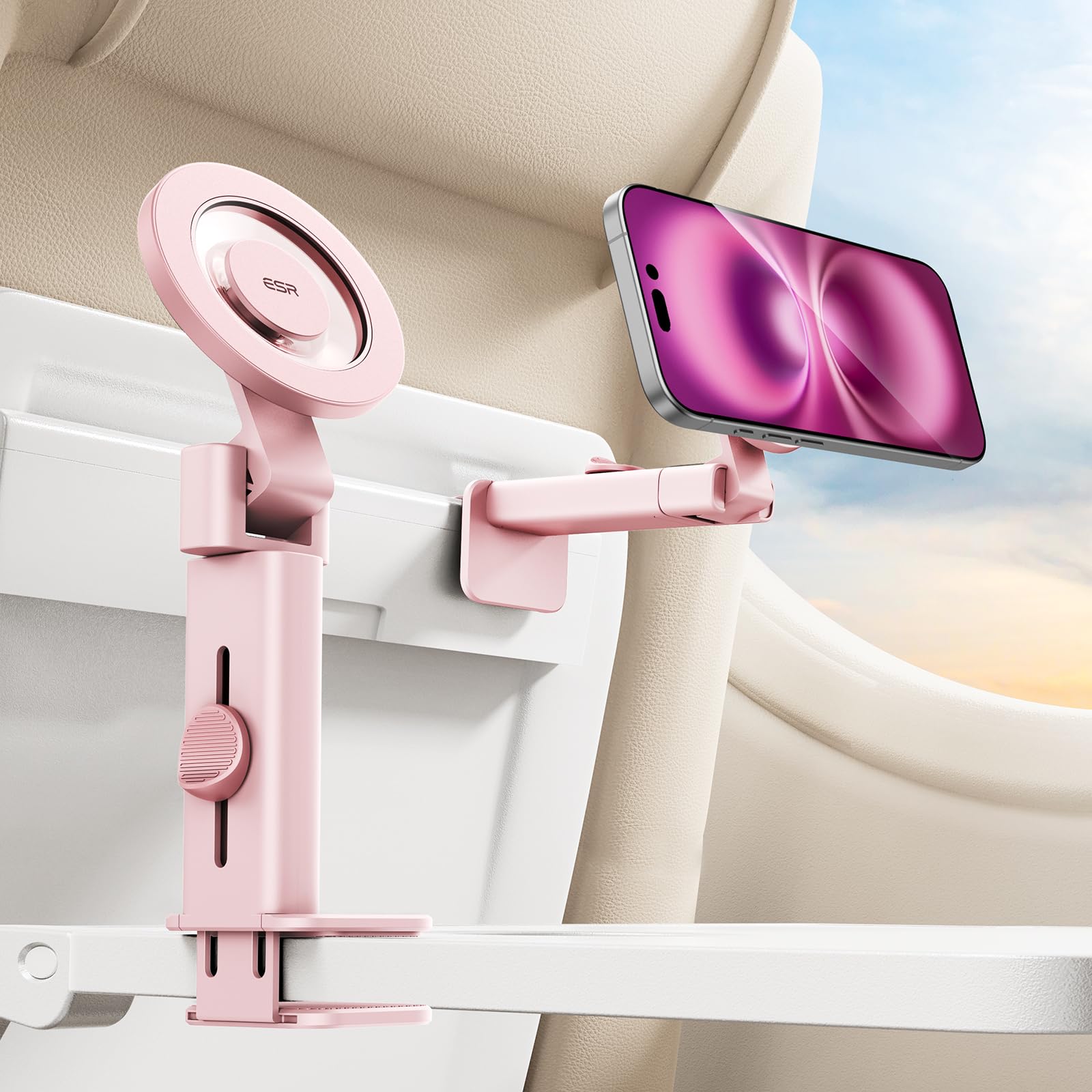Foto 1 | Soporte Para Teléfono Avión Esr Magsafe Travel Pink Iphone Samsung - Venta Internacional.
