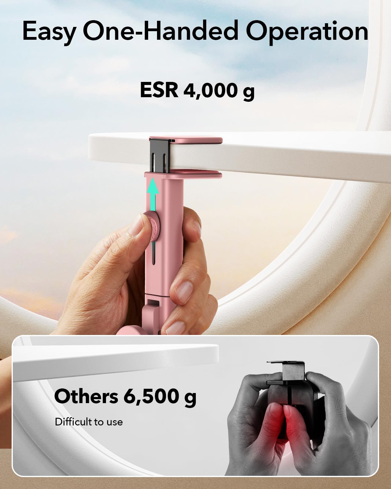Foto 8 pulgar | Soporte Para Teléfono Avión Esr Magsafe Travel Pink Iphone Samsung - Venta Internacional.
