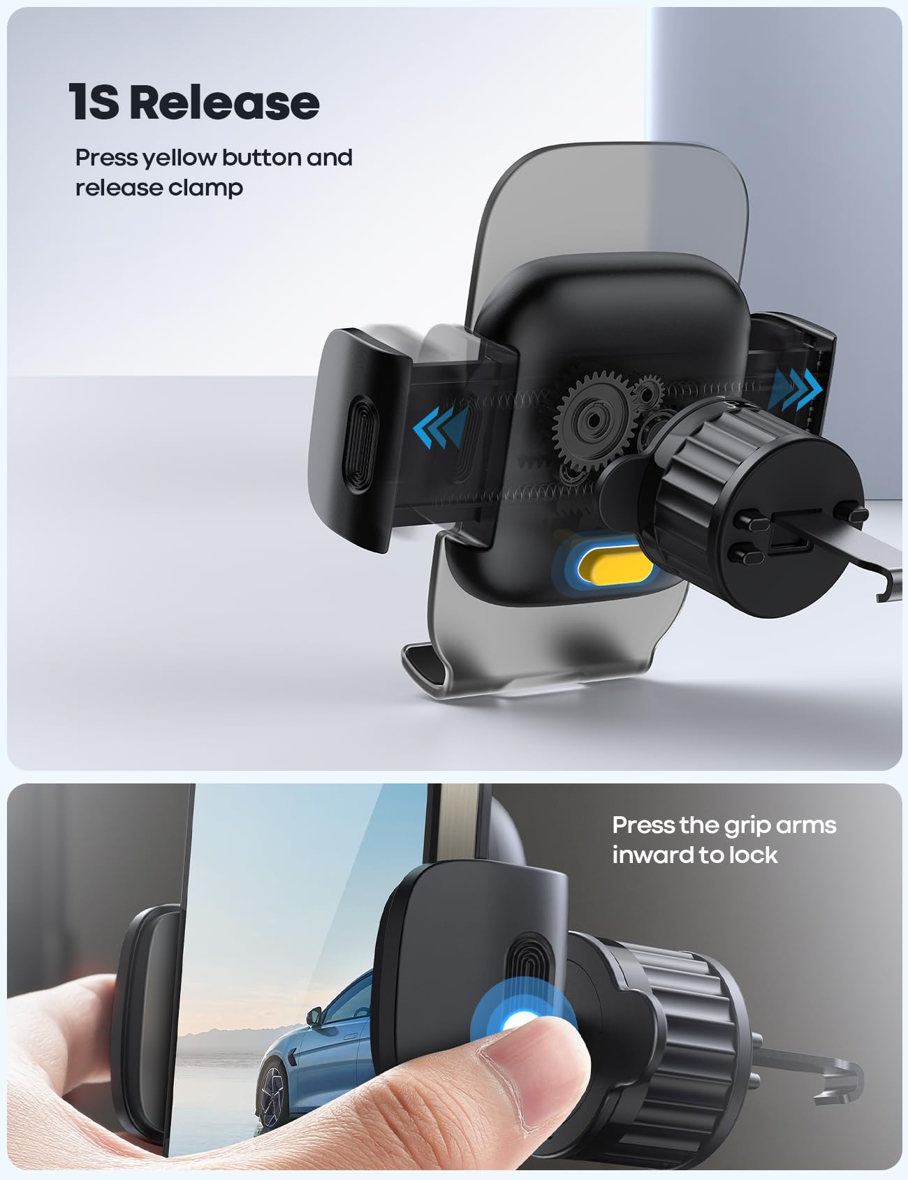 Foto 5 pulgar | Soporte De Teléfono Lamicall Con Clip De Ventilación De Coche Para Iphone 15/14/13 Pro  - Venta Internacional.
