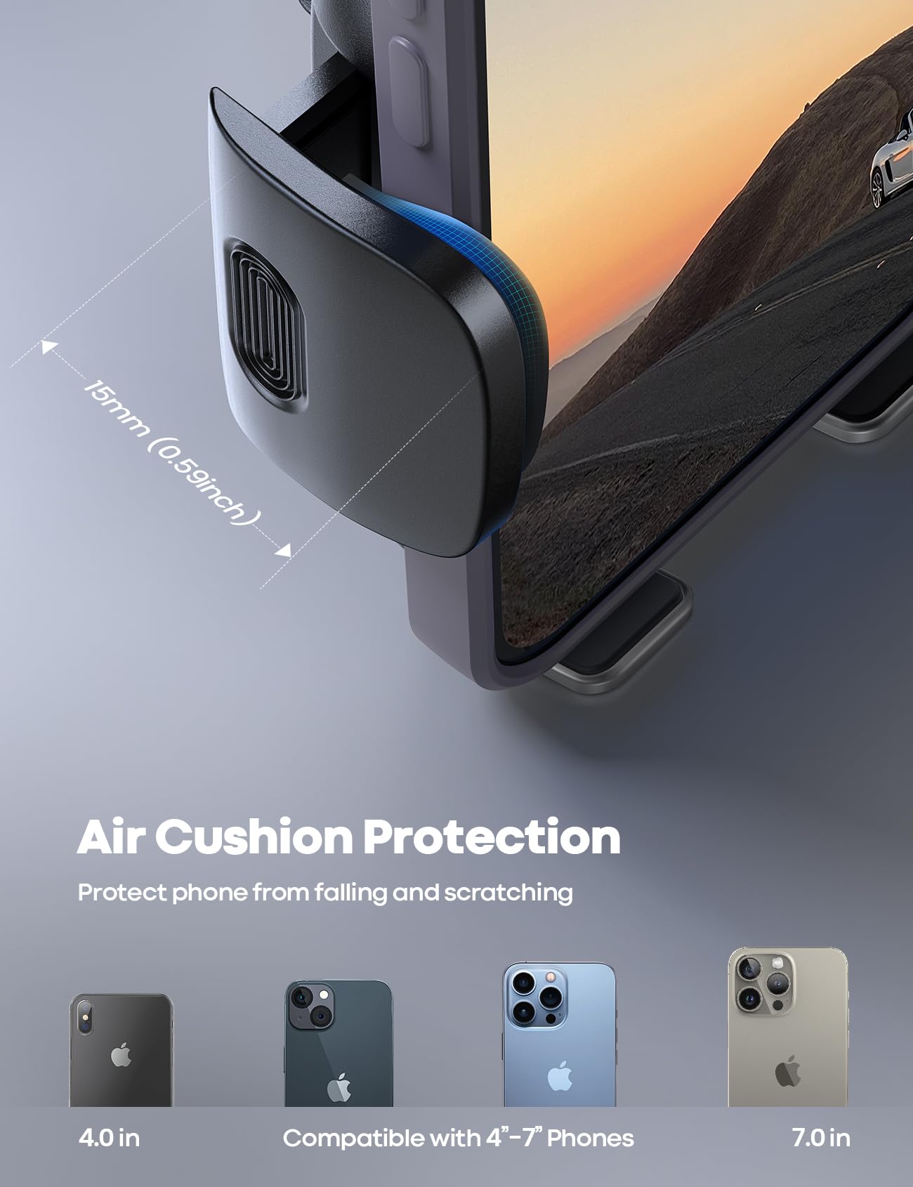 Foto 7 pulgar | Soporte De Teléfono Lamicall Con Clip De Ventilación De Coche Para Iphone 15/14/13 Pro  - Venta Internacional.