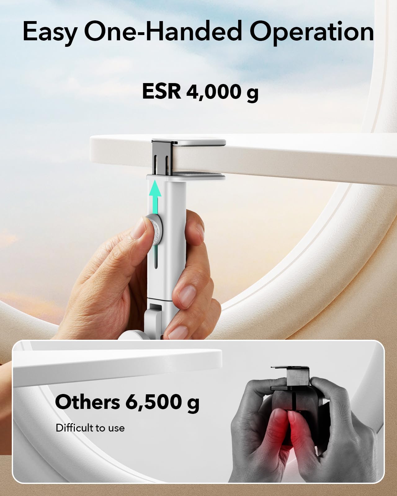 Foto 8 pulgar | Soporte Esr De Avión Para Teléfono Magsafe Para Iphone Y Android, Color Blanco - Venta Internacional.