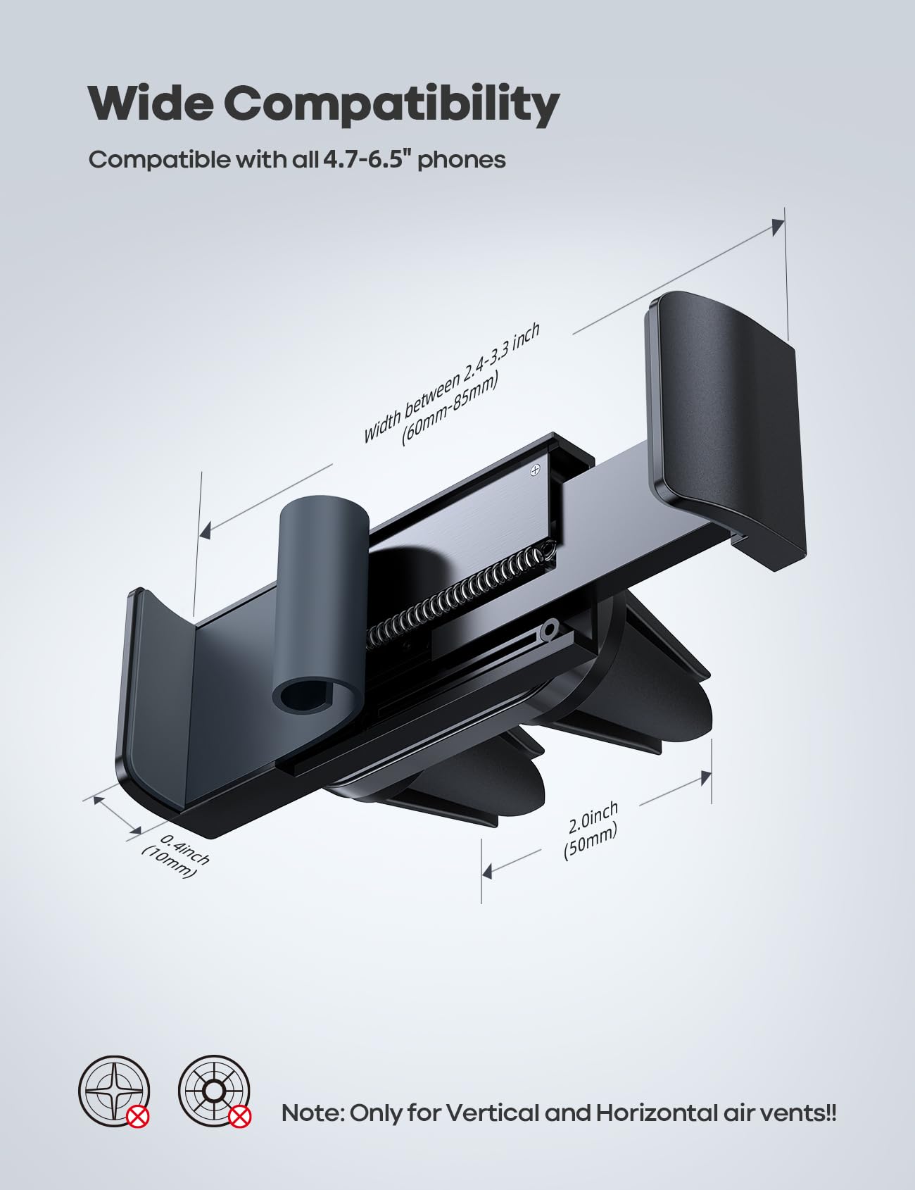 Foto 6 pulgar | Soporte Para Teléfono Móvil Lamicall, Soporte Para Ventilación De Aire, Gris - Venta Internacional.