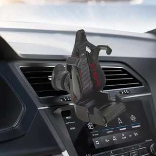 Foto 3 | Soporte De Celular Lab.g Para Carro Diseño De Asiento De Carreras Negro Rojo