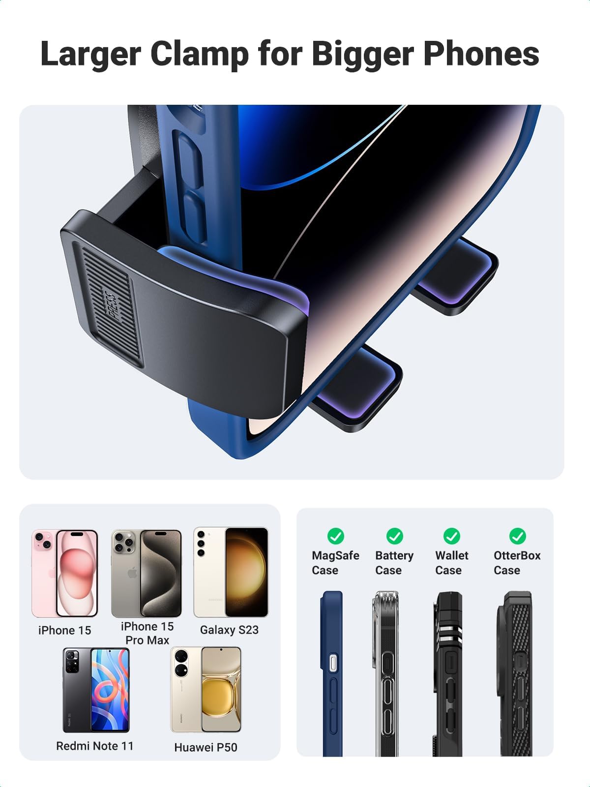 Foto 5 pulgar | Soporte Para Teléfono De Coche Ugreen Car Vent Para Iphone Con Funda Gruesa - Venta Internacional.