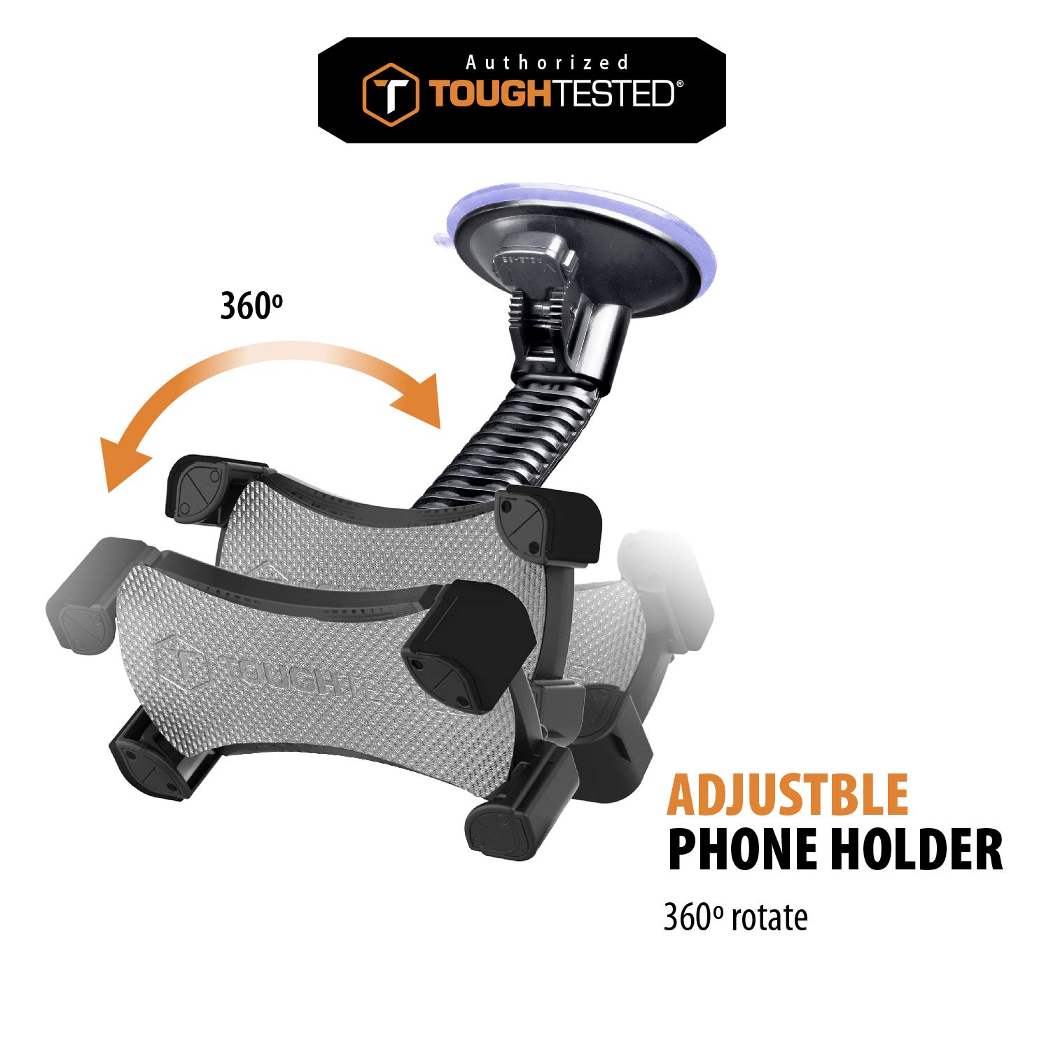 Foto 7 pulgar | Soporte Móvil Para Parabrisas Toughtested Mammoth Con Rotación De 360 Grados - Venta Internacional.