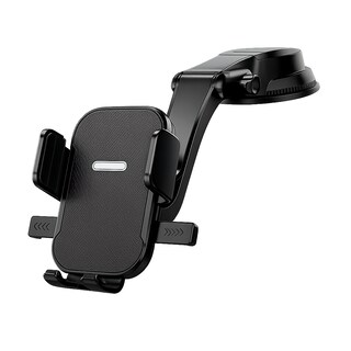 Foto 1 | Soporte De Celular Para Coche Auto Retractil Ajustable Con Ventosa Y Espacio Para Cables Agarre De Pinza
