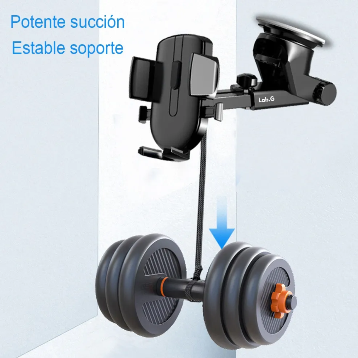 Foto 5 pulgar | Soporte de Teléfono para Coche Lab.G Negro