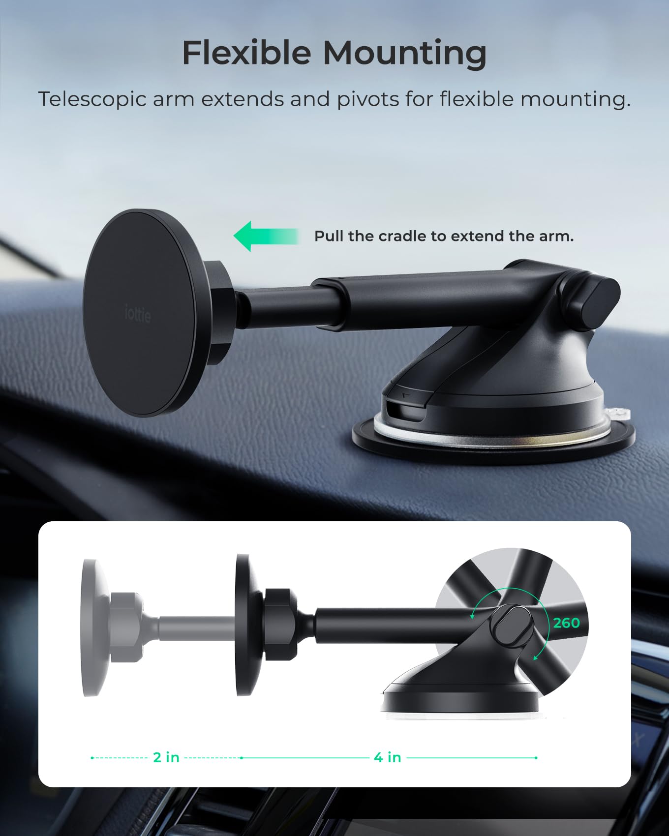 Foto 5 pulgar | Soporte Magnético Para Teléfono Móvil Iottie Itap 3 Y Parabrisas - Venta Internacional.