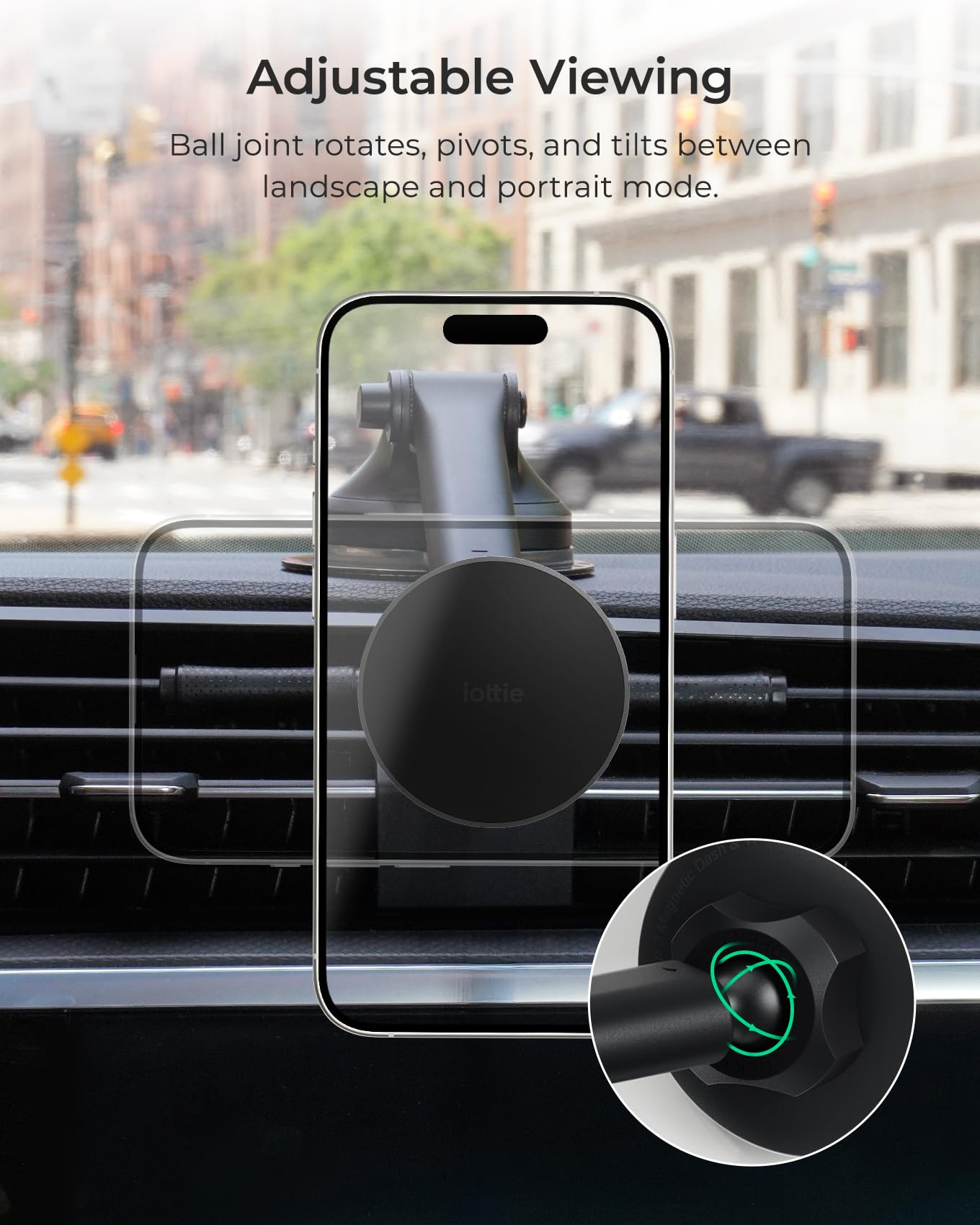 Foto 7 pulgar | Soporte Magnético Para Teléfono Móvil Iottie Itap 3 Y Parabrisas - Venta Internacional.