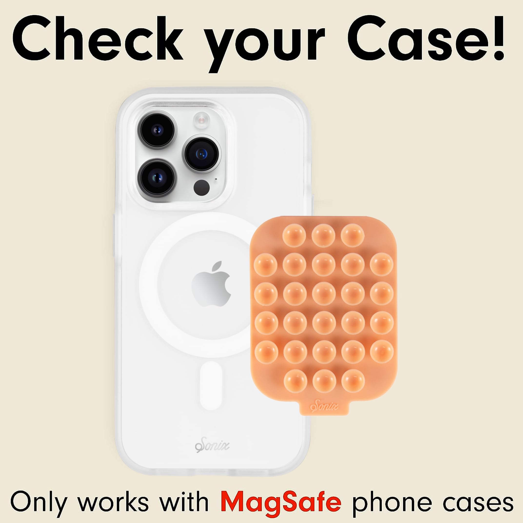 Foto 3 pulgar | Ventosa Magnética De Silicona Con Soporte Para Iphone Sonix - Venta Internacional.