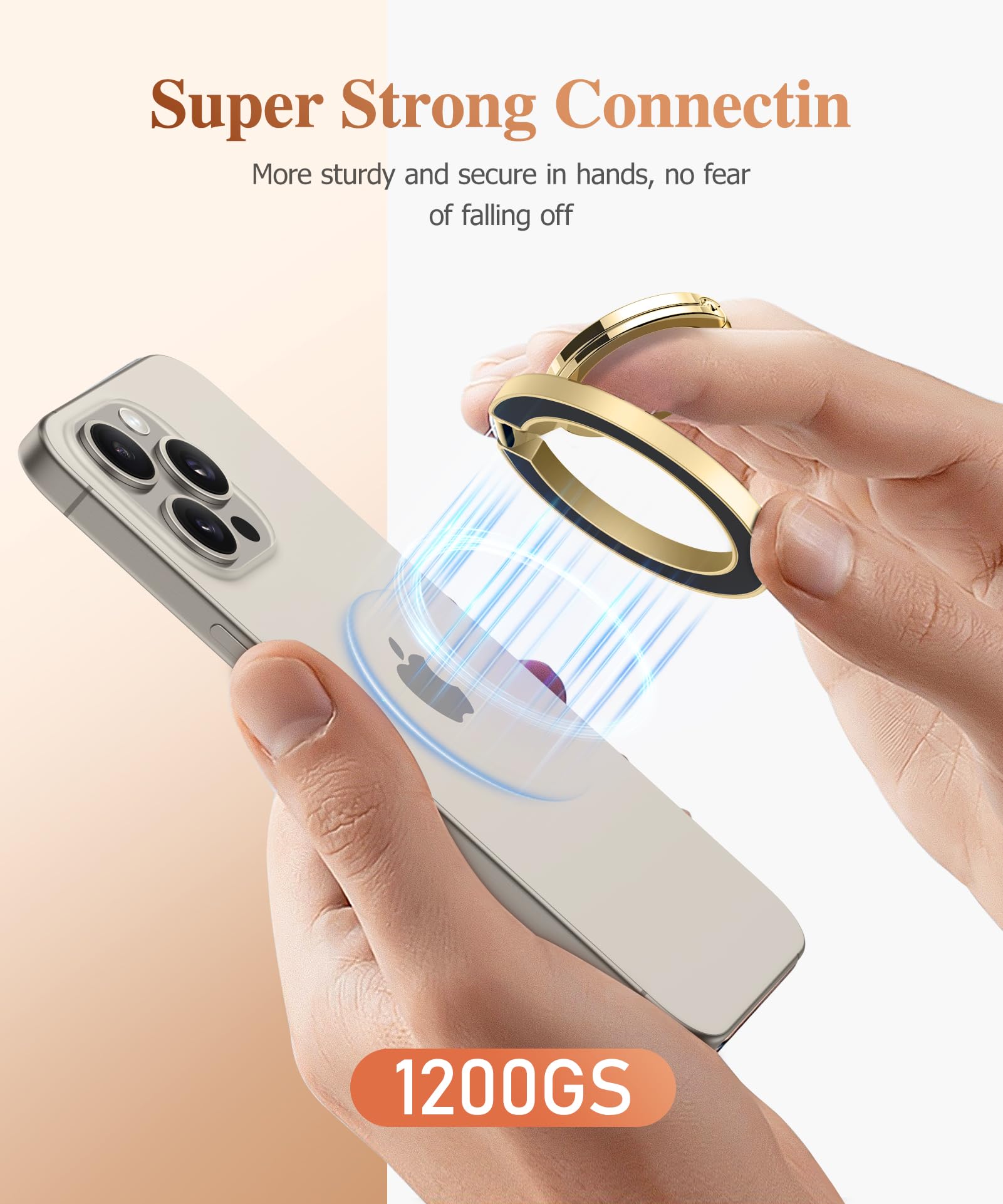 Foto 3 pulgar | Soporte Magnético Para Anillo De Teléfono Compatible Con Magsafe, Gviewin - Venta Internacional.