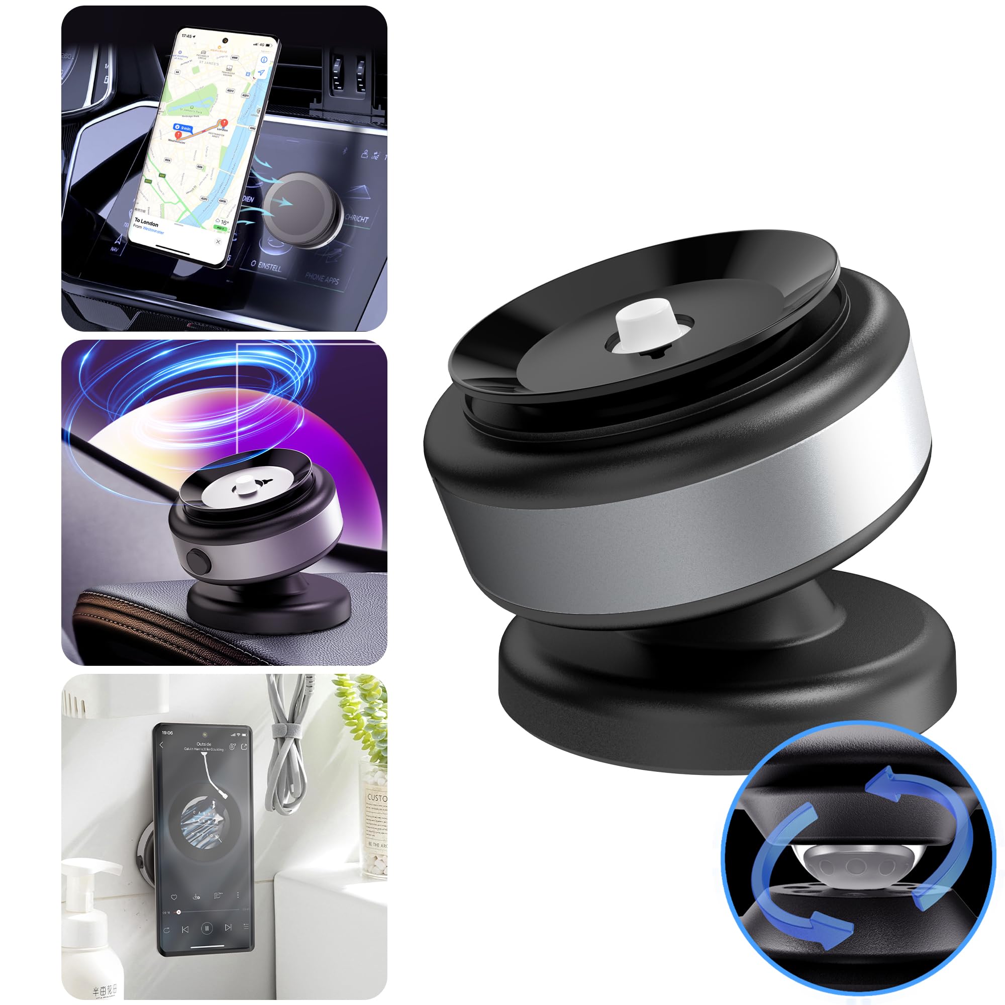 Foto 3 pulgar | Soporte Magnético Para Teléfono Fostex 360° Rotation Para Iphone Y Android - Venta Internacional.