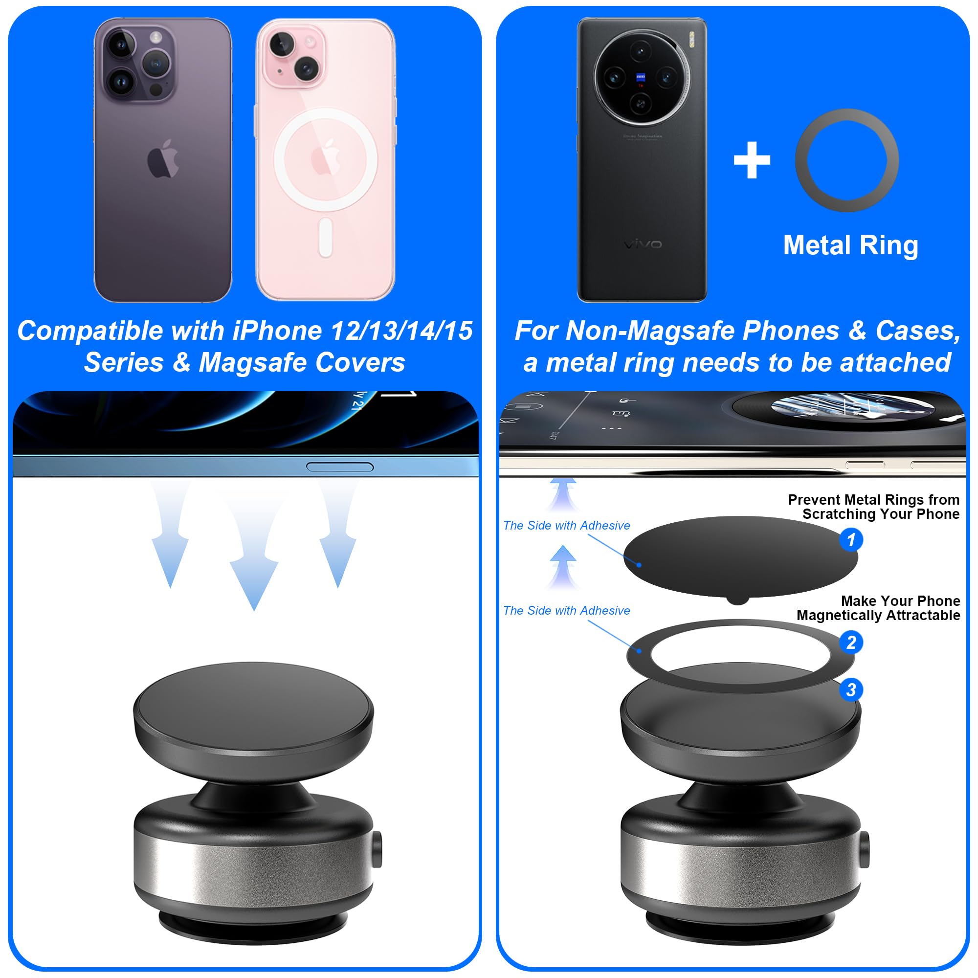 Foto 6 pulgar | Soporte Magnético Para Teléfono Fostex 360° Rotation Para Iphone Y Android - Venta Internacional.