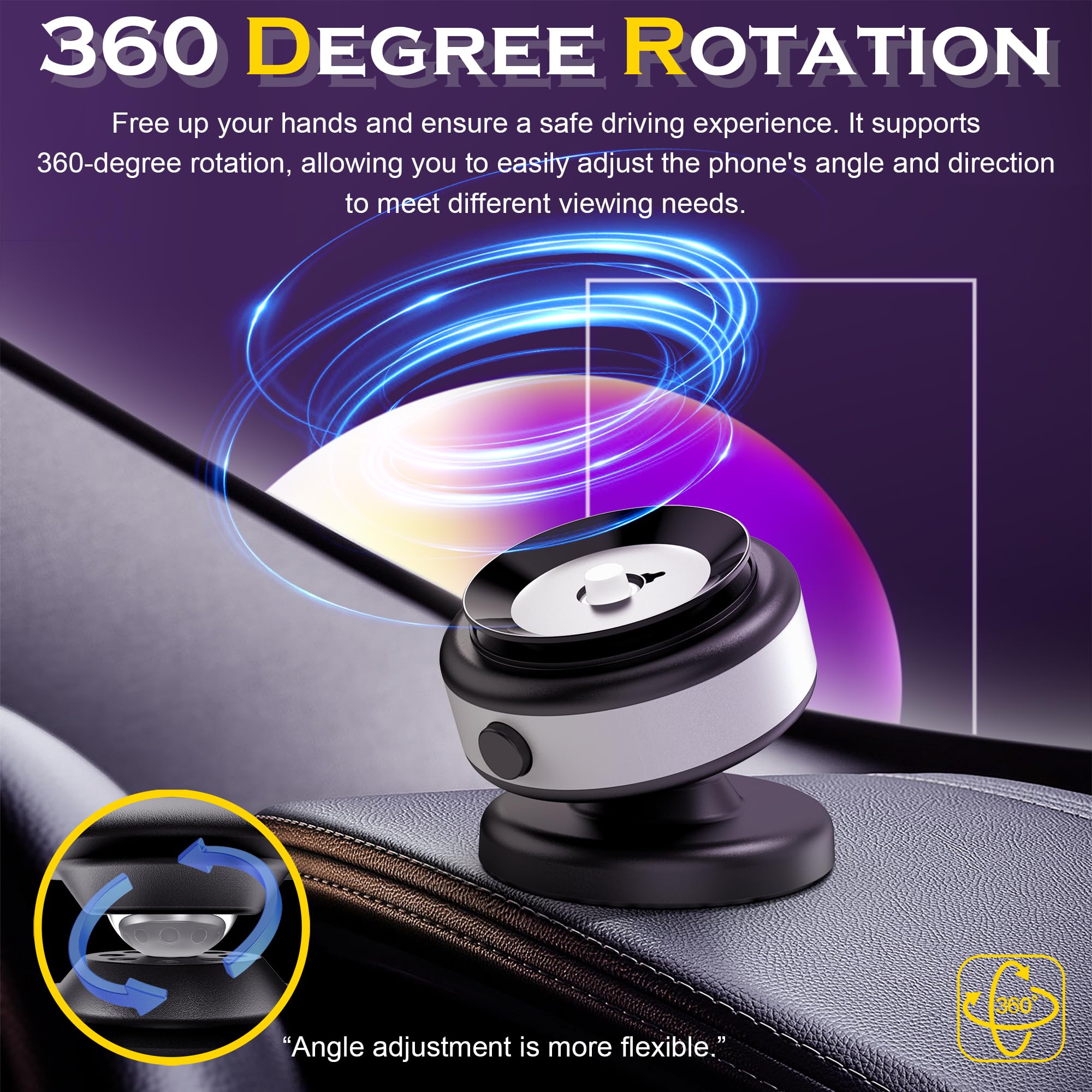 Foto 8 pulgar | Soporte Magnético Para Teléfono Fostex 360° Rotation Para Iphone Y Android - Venta Internacional.