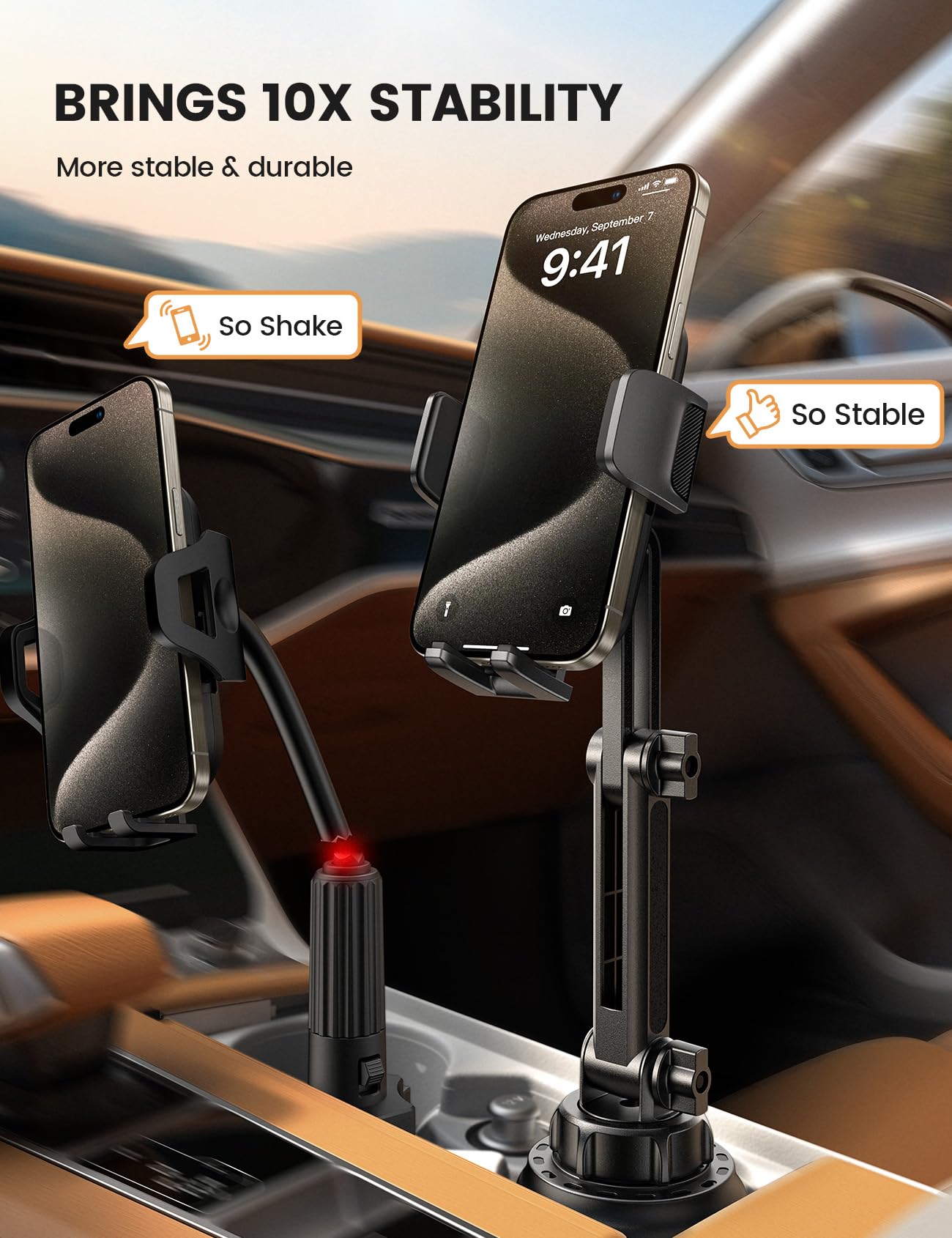 Foto 4 pulgar | Soporte Para Portavasos De Coche Lamicall Para Iphone 16 Galaxy - Venta Internacional.