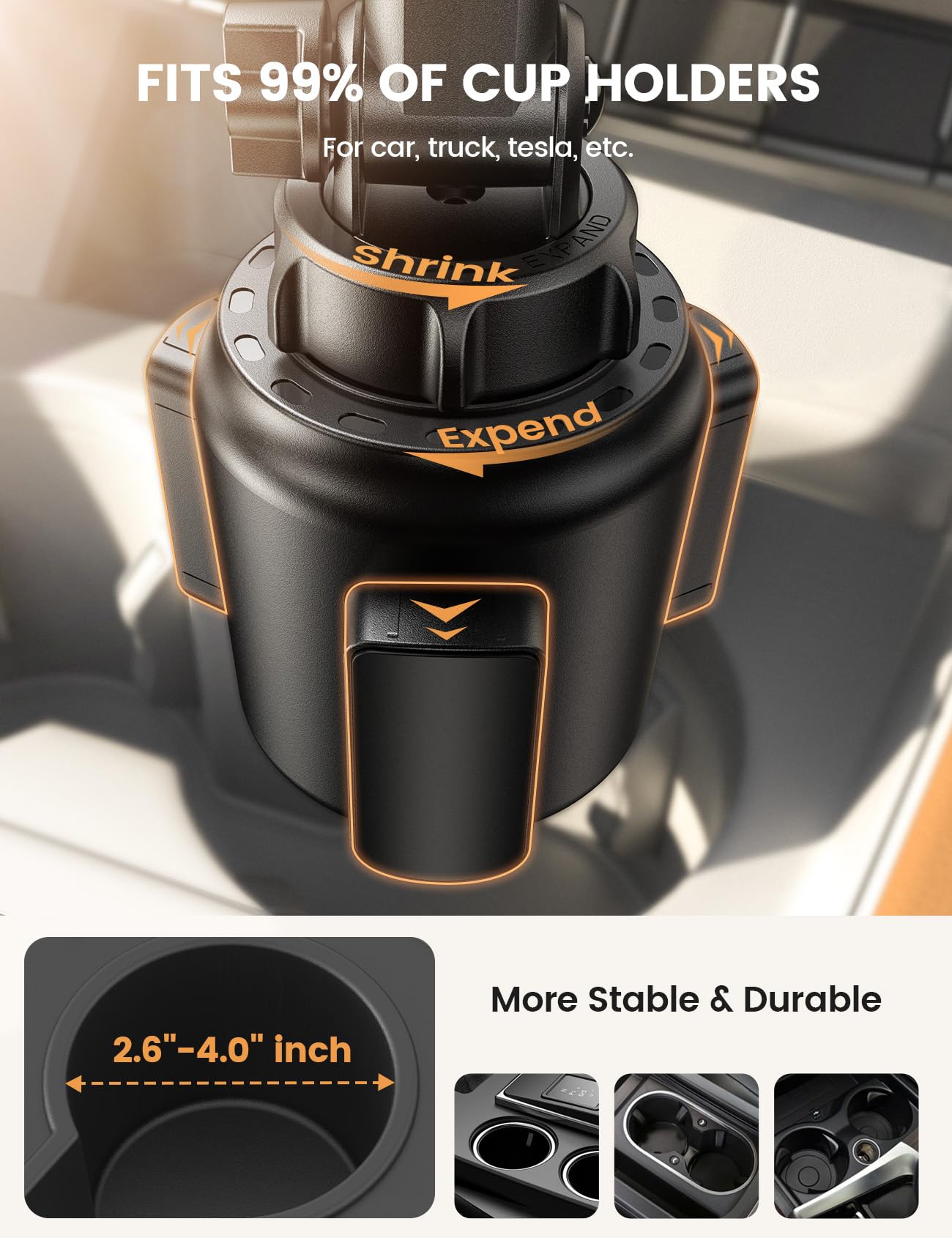Foto 5 pulgar | Soporte Para Portavasos De Coche Lamicall Para Iphone 16 Galaxy - Venta Internacional.