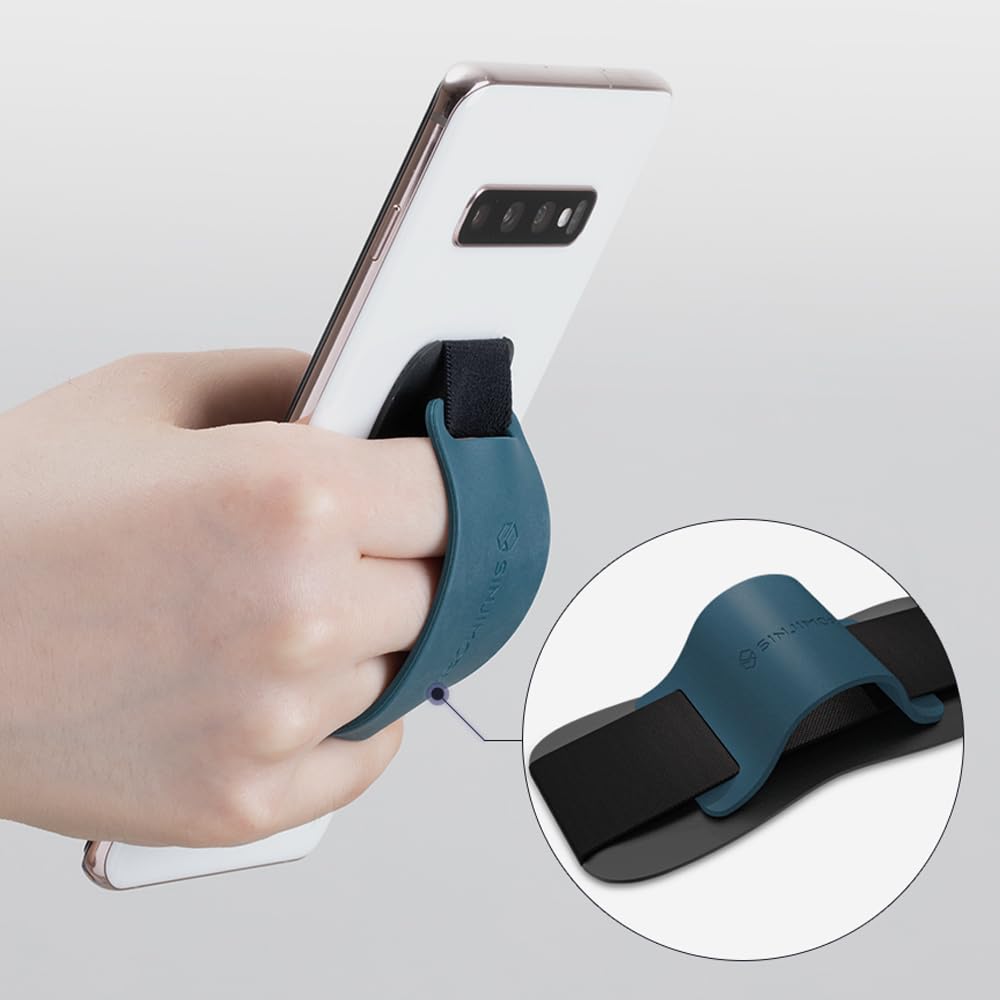 Foto 7 pulgar | Soporte Cómodo Para Una Mano Sinjimoru Phone Grip, Color Azul Medianoche - Venta Internacional.