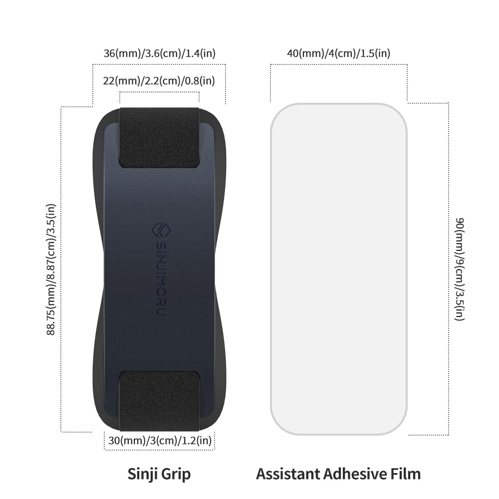 Foto 8 pulgar | Soporte Cómodo Para Una Mano Sinjimoru Phone Grip, Color Azul Medianoche - Venta Internacional.