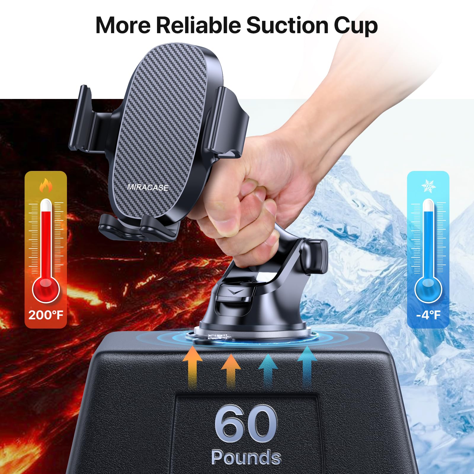 Foto 4 pulgar | Soporte Para Teléfono De Coche Miracase 3 En 1 Para Iphone Samsung - Venta Internacional.