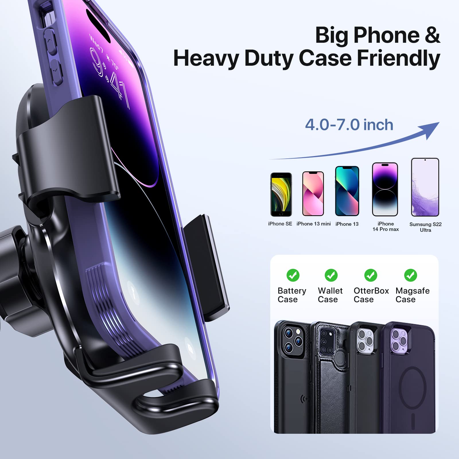 Foto 5 | Soporte Para Teléfono De Coche Miracase 3 En 1 Para Iphone Samsung - Venta Internacional.