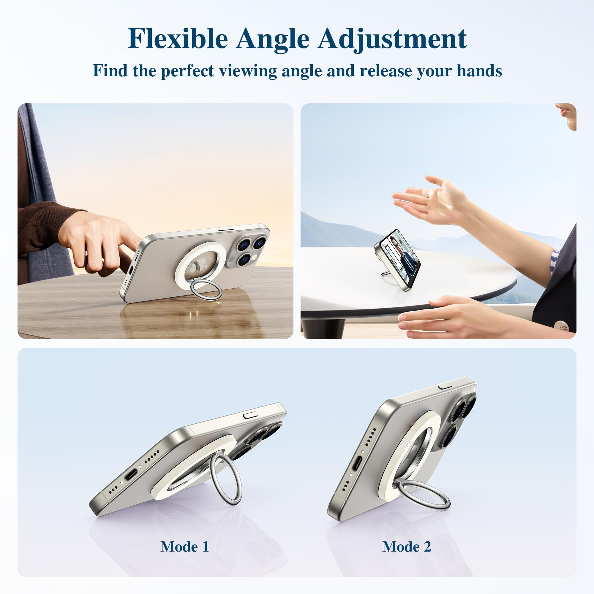 Foto 4 | Empuñadura Magnética Para Teléfono Gviewin Compatible Con Magsafe Para Iphone - Venta Internacional.