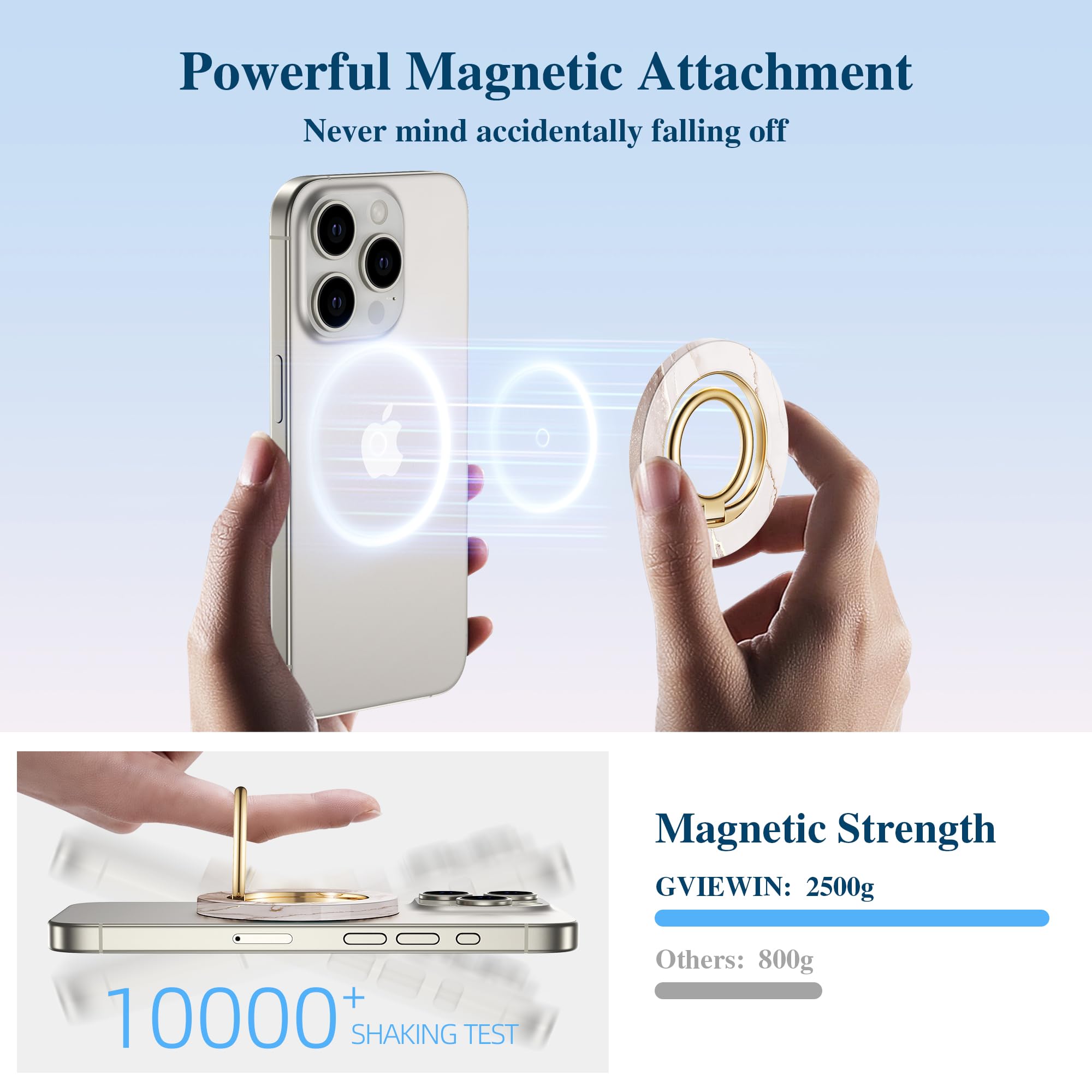 Foto 3 pulgar | Empuñadura Magnética Para Teléfono Gviewin Compatible Con Magsafe Para Iphone - Venta Internacional.