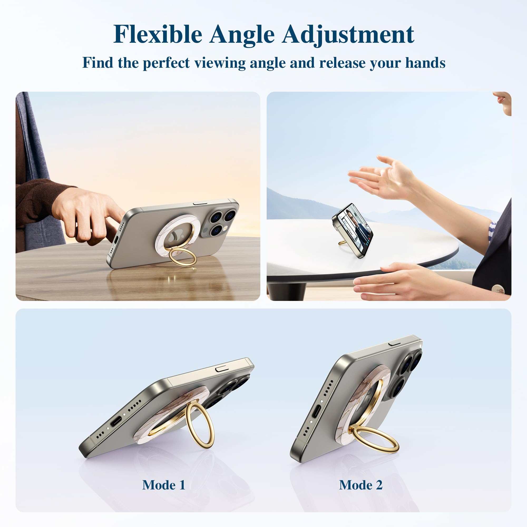 Foto 5 pulgar | Empuñadura Magnética Para Teléfono Gviewin Compatible Con Magsafe Para Iphone - Venta Internacional.