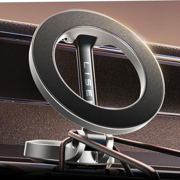 Foto 1 | Soporte De Coche Lisen Para Magsafe Dashboard Silver Iphone 15 Pro - Venta Internacional.