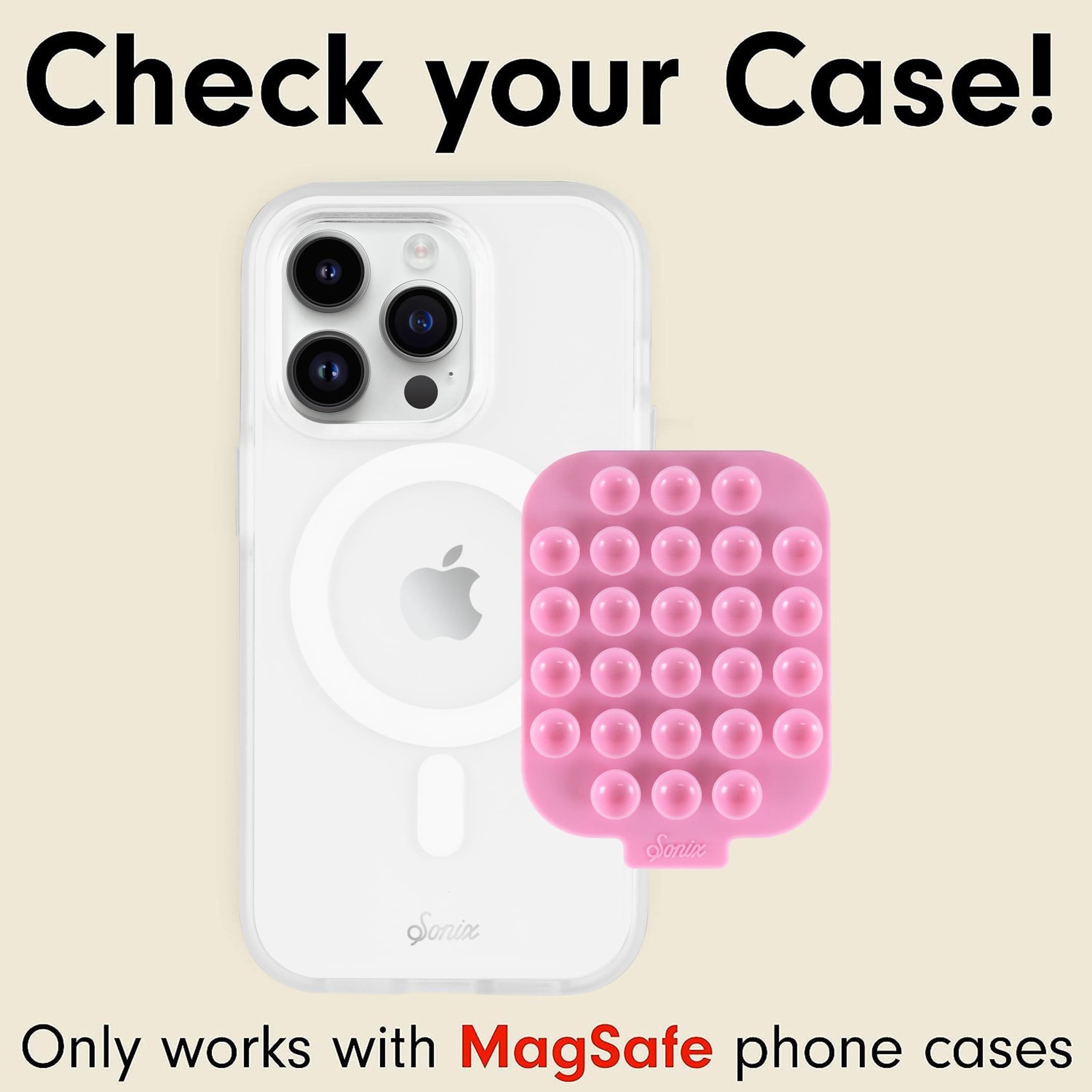 Foto 3 pulgar | Ventosa Magnética De Silicona Con Soporte Para Iphone Sonix - Venta Internacional.