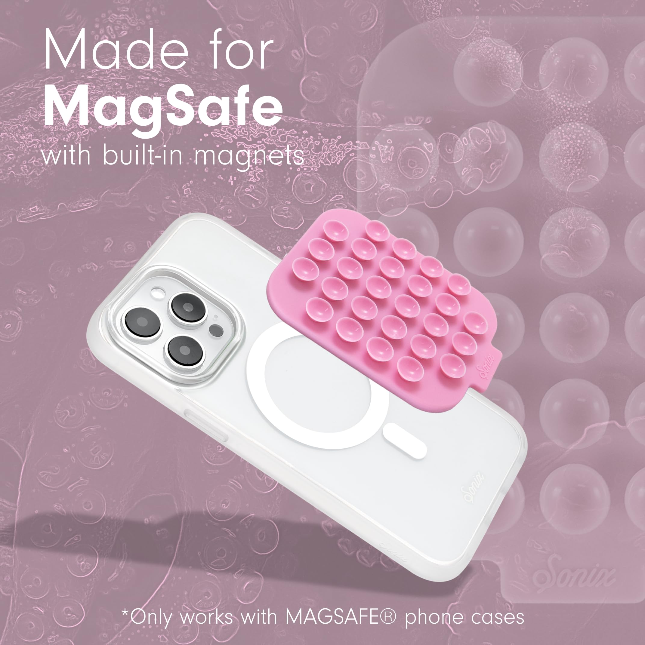 Foto 5 pulgar | Ventosa Magnética De Silicona Con Soporte Para Iphone Sonix - Venta Internacional.