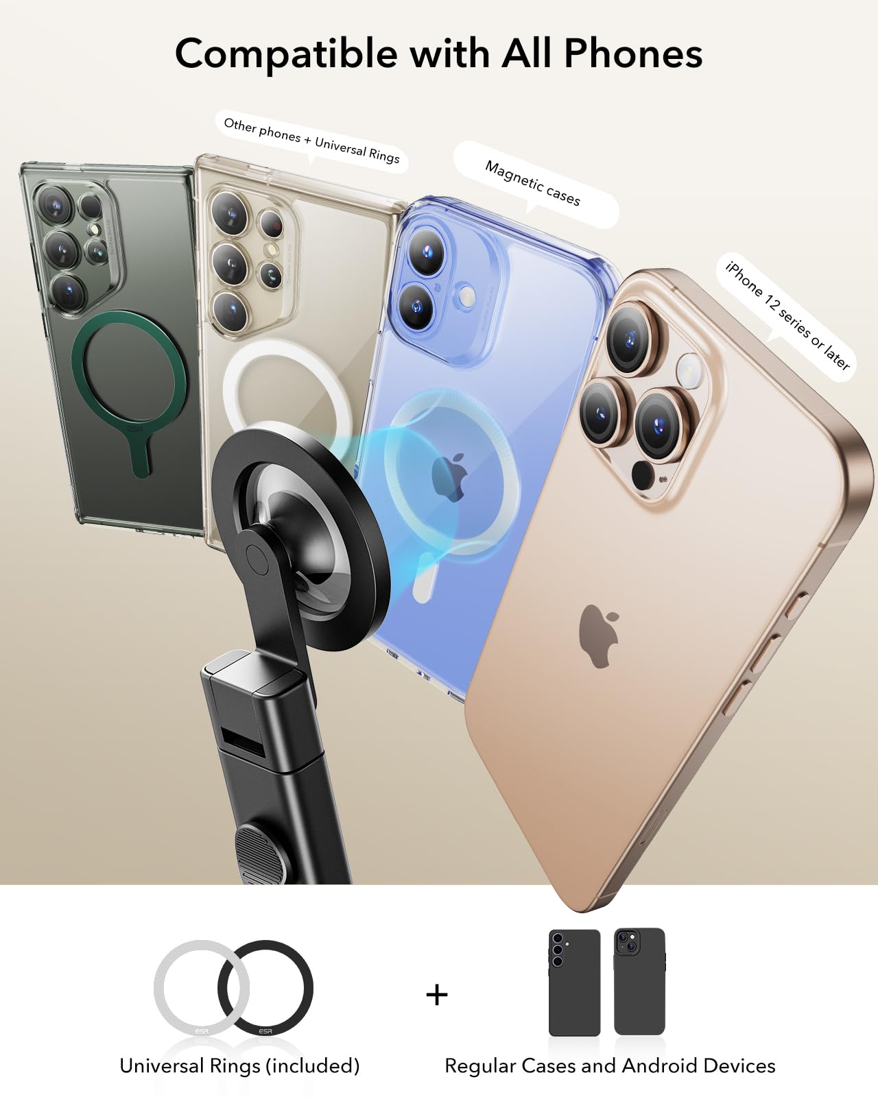 Foto 2 | Soporte De Teléfono Esr Para Avión Para Magsafe, Paquete De 2, Esencial Para Viajes - Venta Internacional.