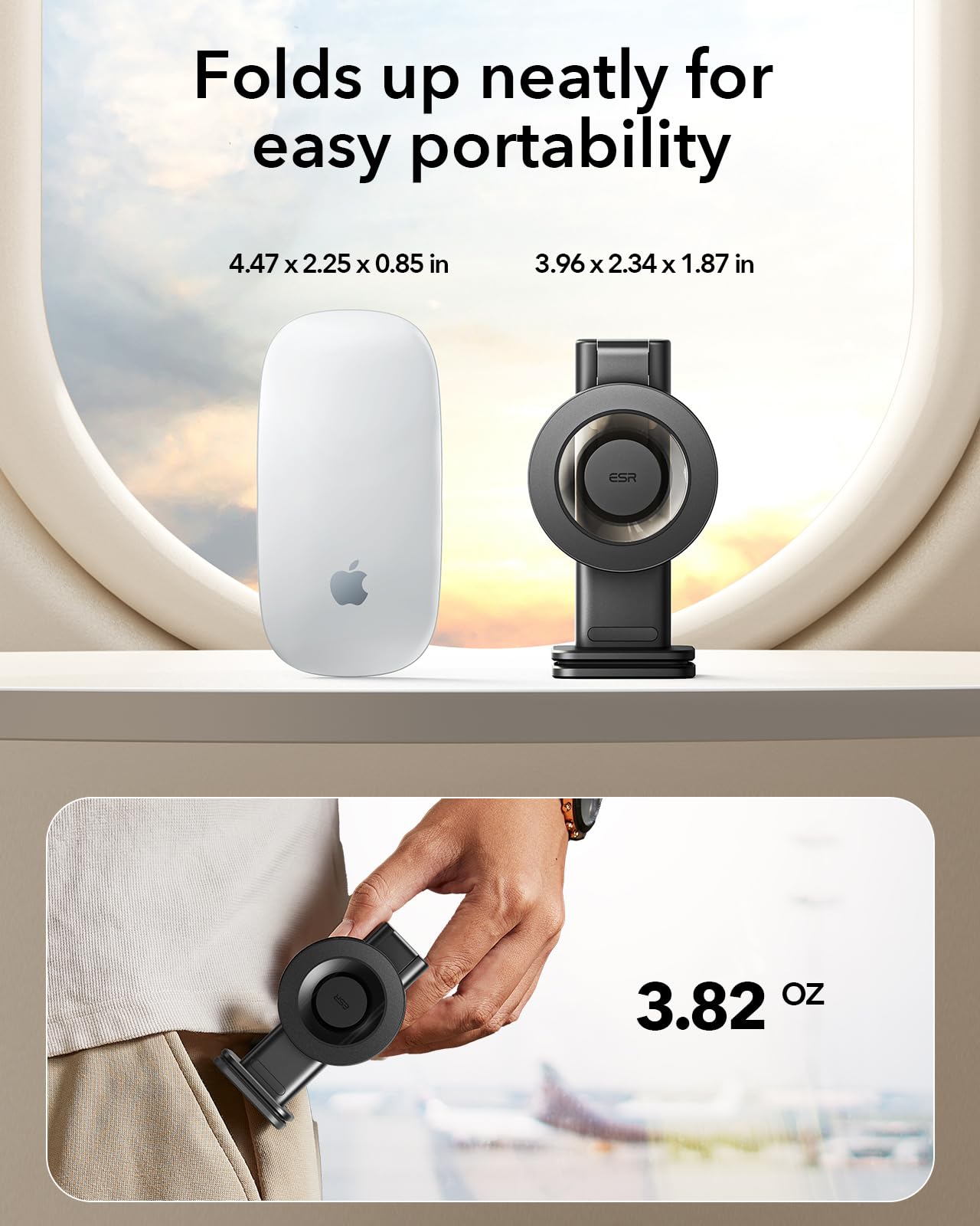 Foto 5 | Soporte De Teléfono Esr Para Avión Para Magsafe, Paquete De 2, Esencial Para Viajes - Venta Internacional.