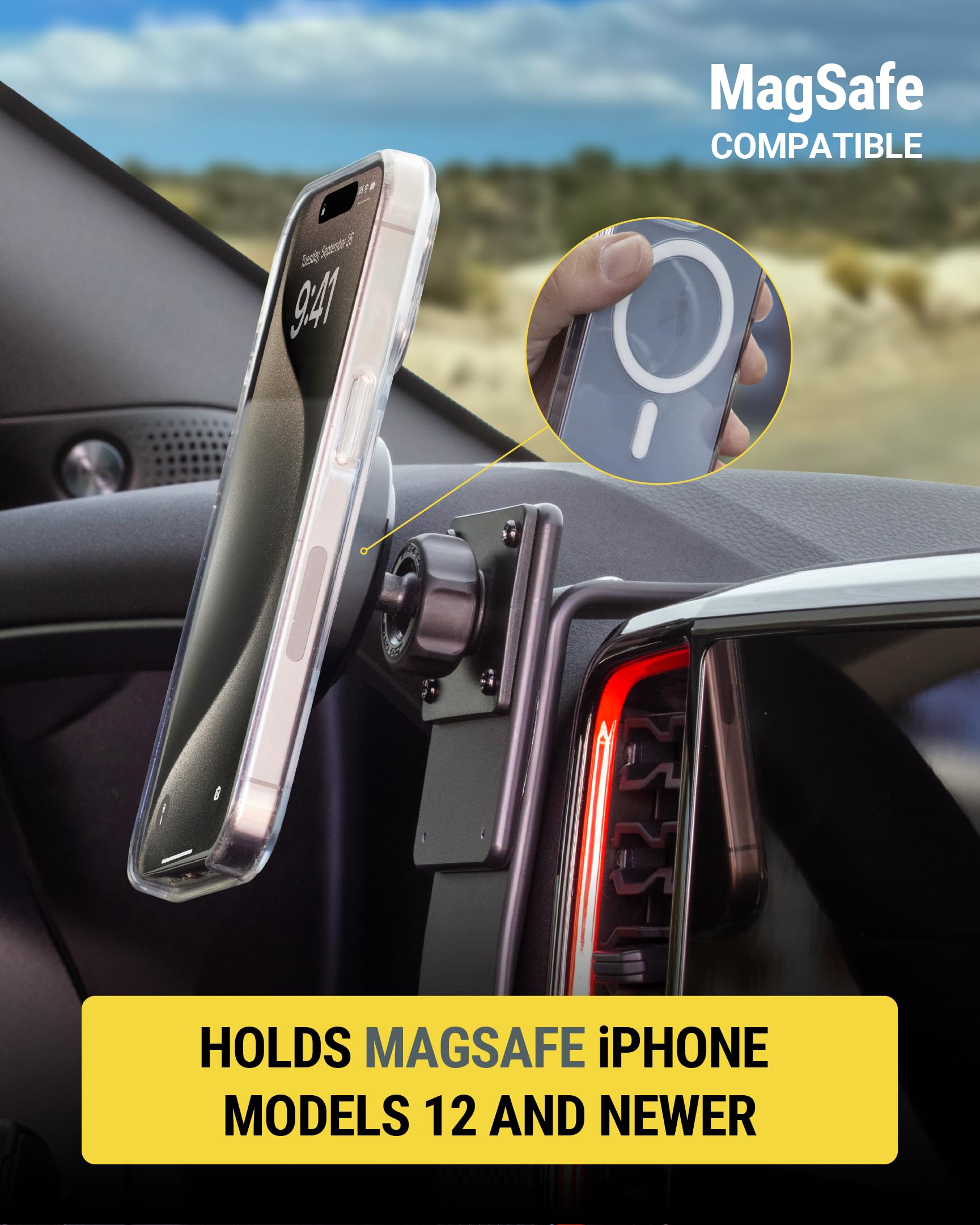 Foto 4 | Soporte Para Teléfono De Coche Scosche Mxmsamps Magicmount Pro Heavy Duty - Venta Internacional.