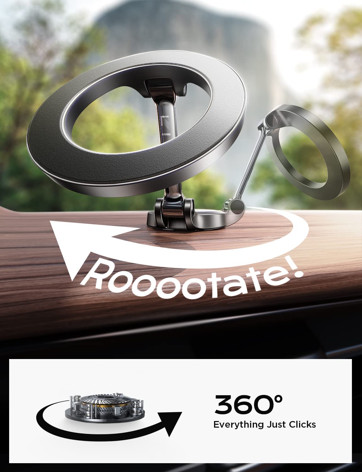 Foto 6 | Soporte De Teléfono De Coche Lisen Ultra Magnetic Para Iphone Con Magsafe - Venta Internacional.