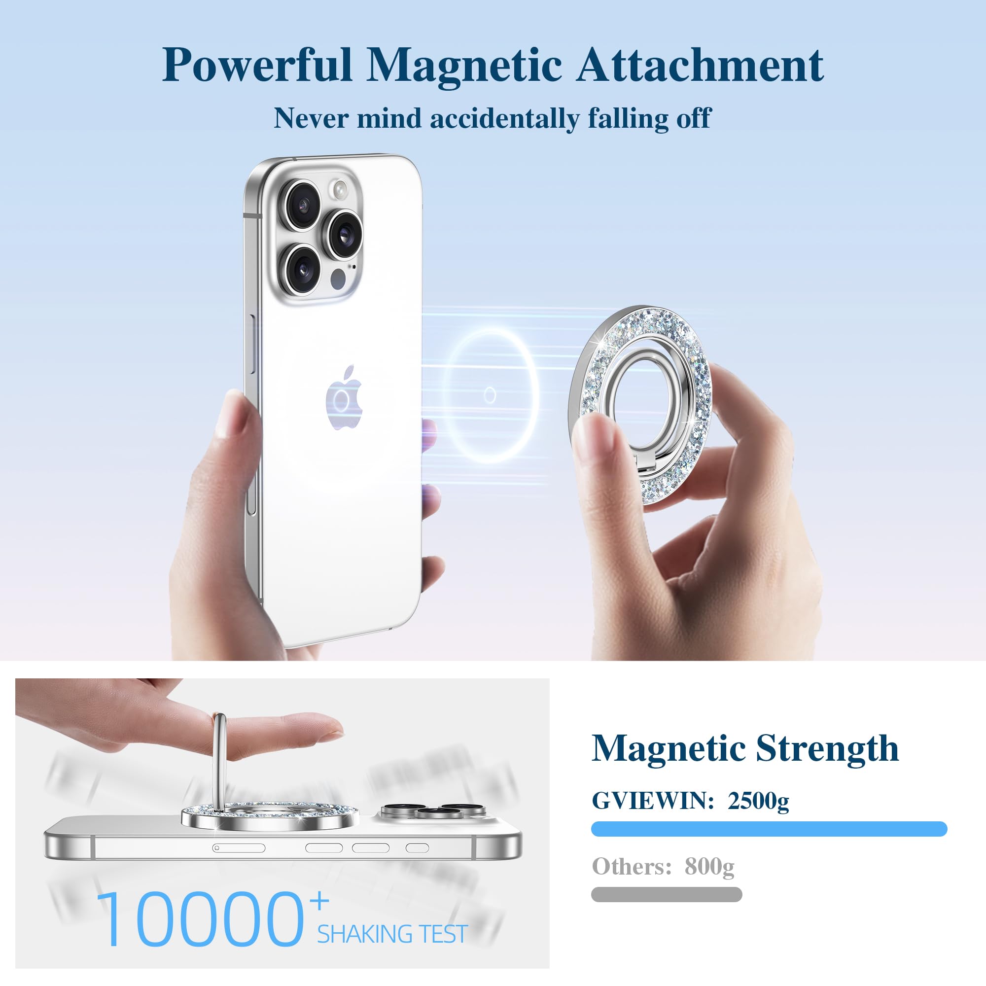 Foto 3 pulgar | Empuñadura Magnética Para Teléfono Gviewin Compatible Con Magsafe Para Iphone - Venta Internacional.