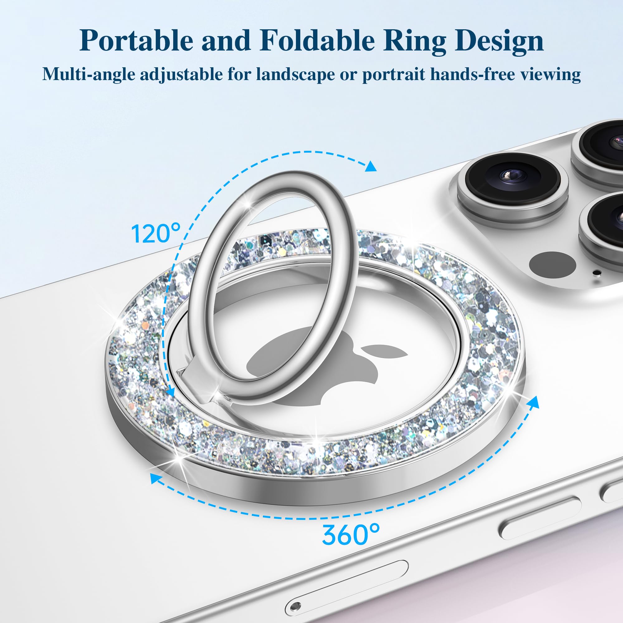 Foto 4 pulgar | Empuñadura Magnética Para Teléfono Gviewin Compatible Con Magsafe Para Iphone - Venta Internacional.