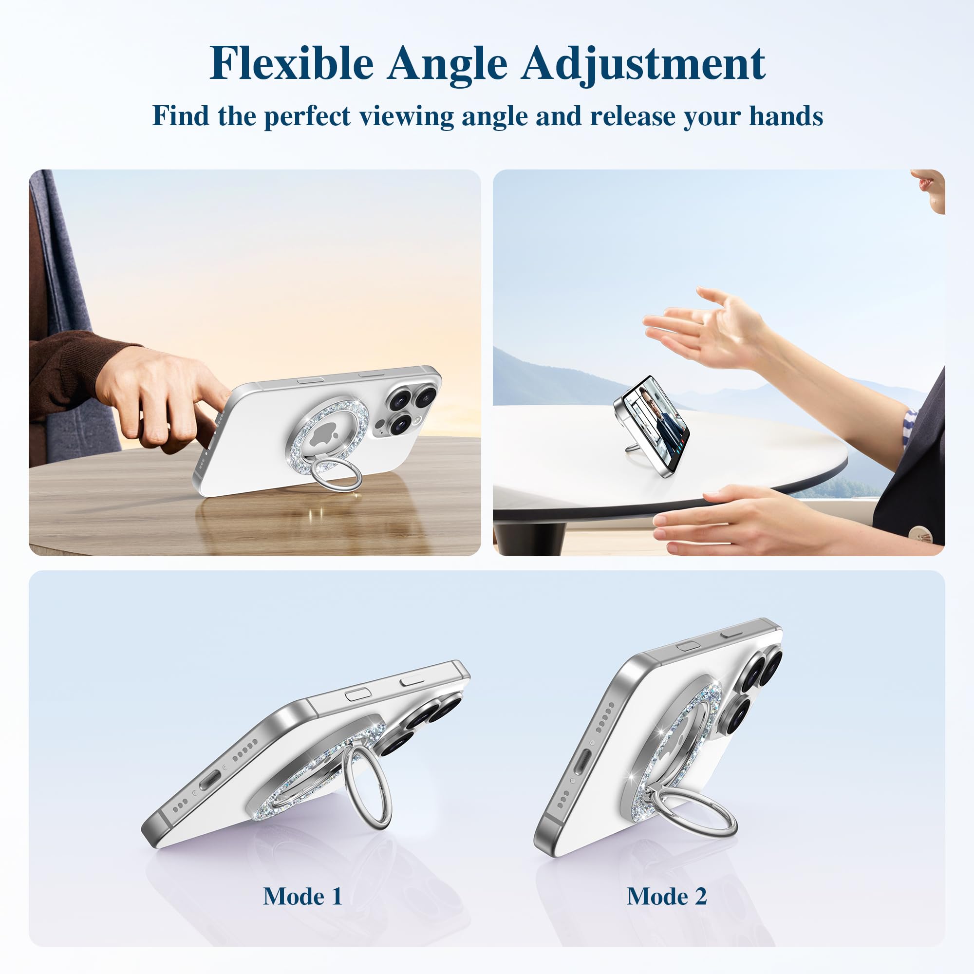 Foto 5 pulgar | Empuñadura Magnética Para Teléfono Gviewin Compatible Con Magsafe Para Iphone - Venta Internacional.