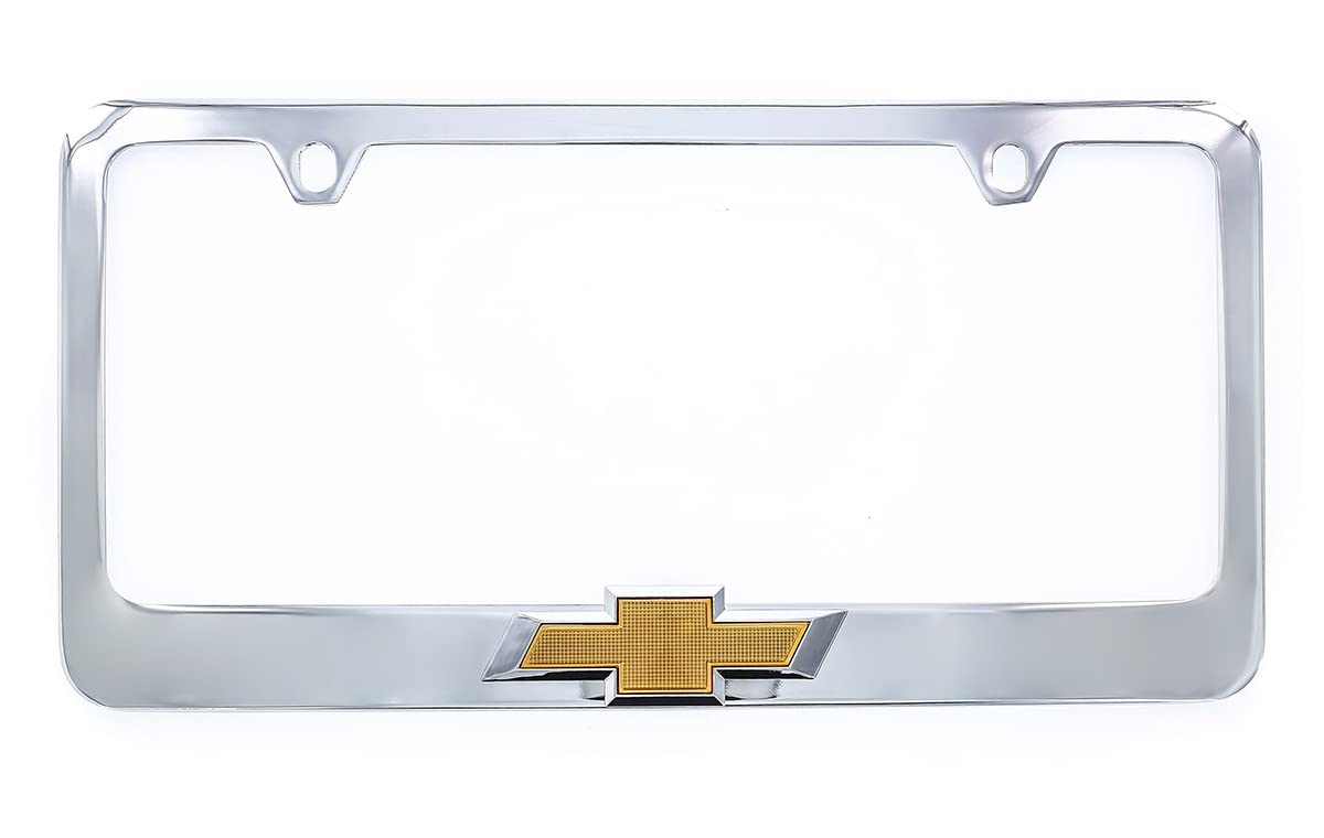 Foto 1 | Soporte Metálico Para Placa De Matrícula Para Chevy Con Emblema De Pajarita 3d - Venta Internacional.