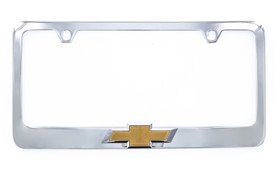 Foto 1 | Soporte Metálico Para Placa De Matrícula Para Chevy Con Emblema De Pajarita 3d - Venta Internacional.