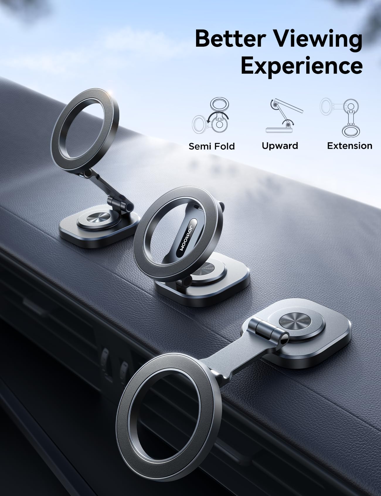 Foto 3 | Soporte De Coche Joyroom Para Todos Los Teléfonos Magsafe Con Rotación De 360° - Venta Internacional.