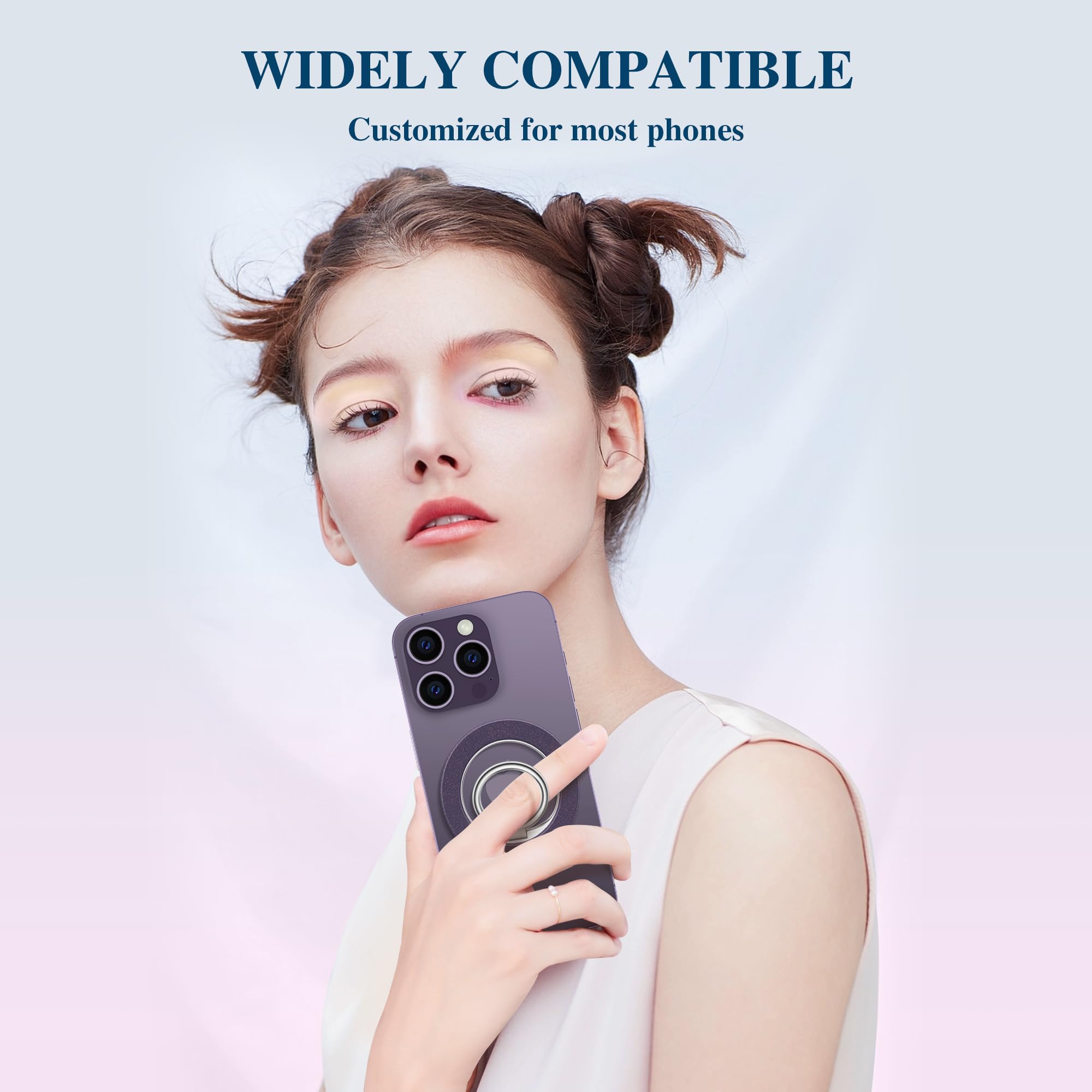Foto 6 | Empuñadura Magnética Para Teléfono Gviewin Compatible Con Magsafe Para Iphone Purple - Venta Internacional.