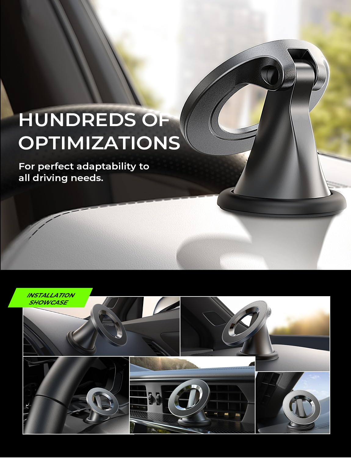 Foto 4 pulgar | Soporte De Teléfono Con Succión Magnética Lisen Para Salpicadero De Coche Iphone - Venta Internacional.