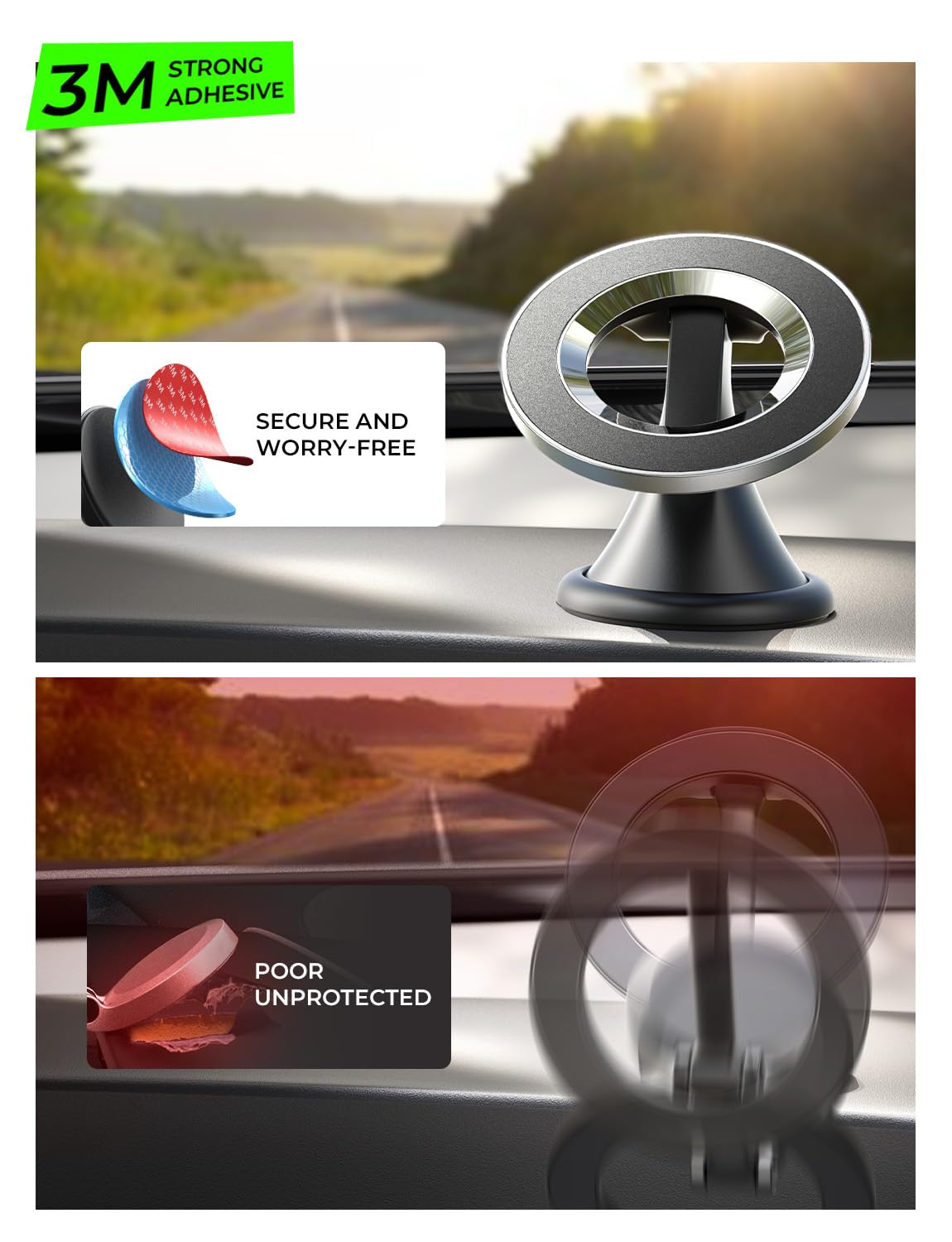 Foto 6 pulgar | Soporte De Teléfono Con Succión Magnética Lisen Para Salpicadero De Coche Iphone - Venta Internacional.